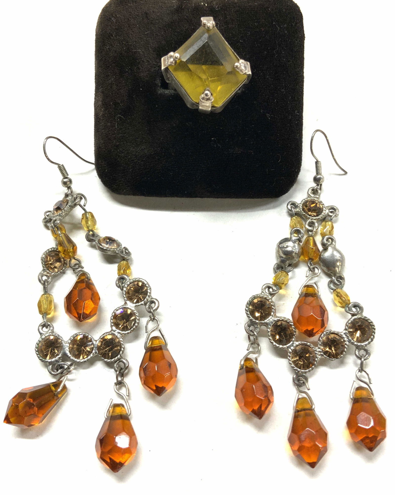 2 Sterling Silver Ring & Chandelier Earrings (1 of 6)