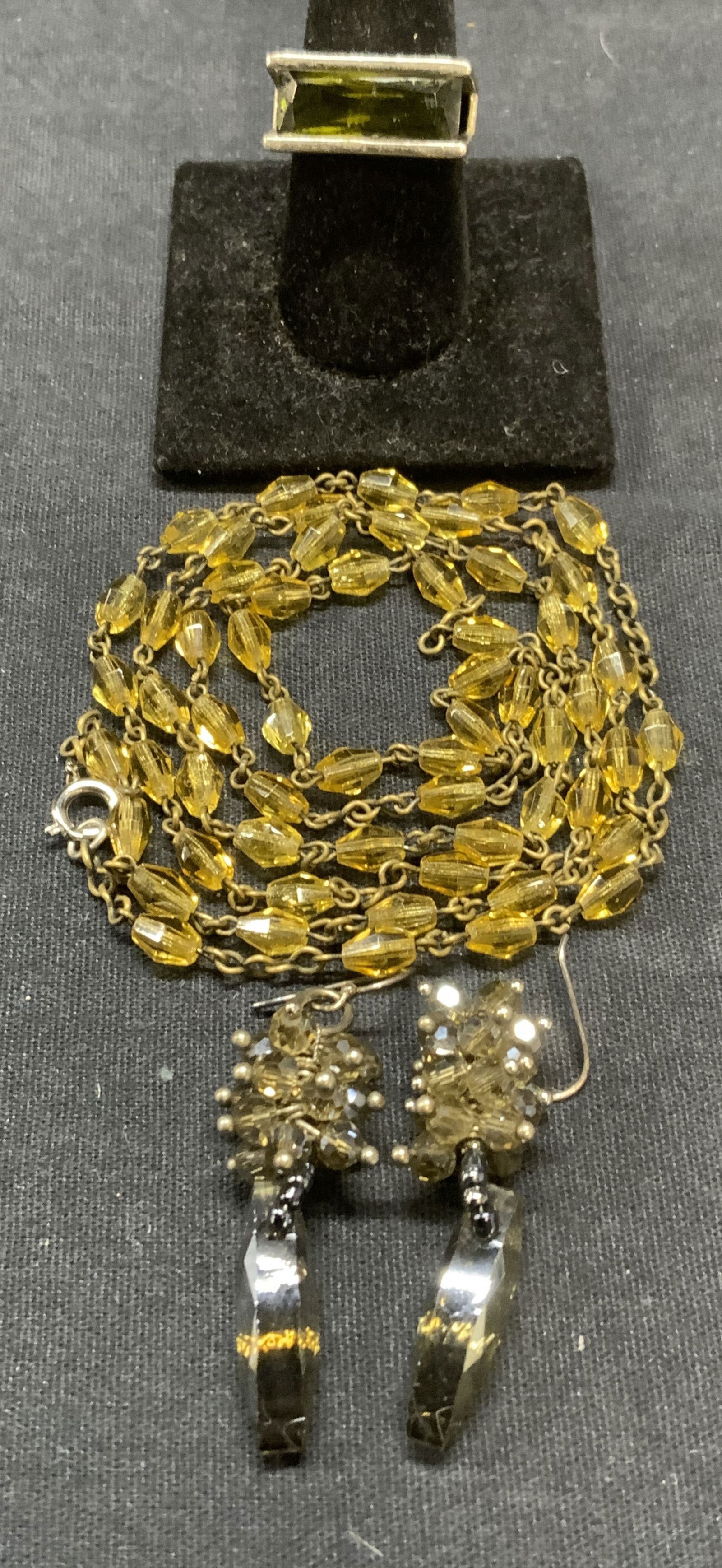 Lot 3 Crystal Necklace, Earrings & Ring (1 of 9)