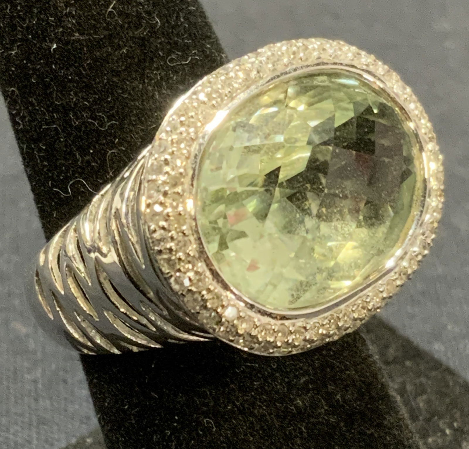 MCS 14K Gold Aquamarine & Diamond Ring (1 of 8)