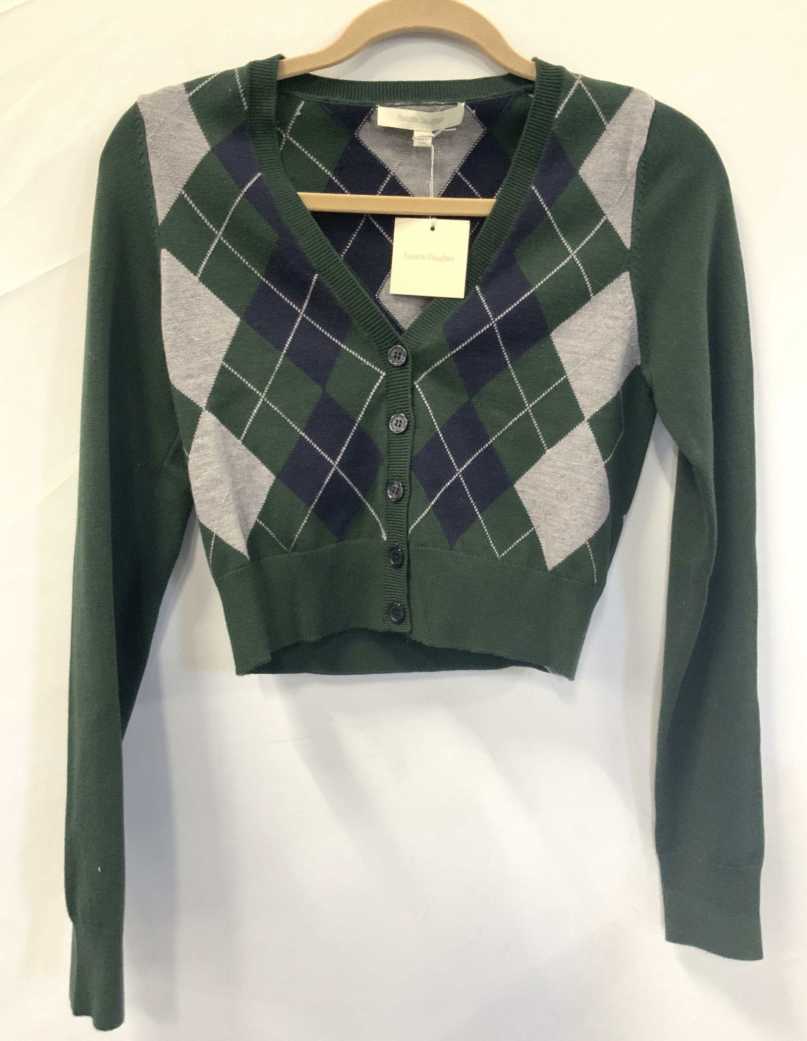 Favorite Daughter Diamond Argyle Sweater NWT (1 of 7)