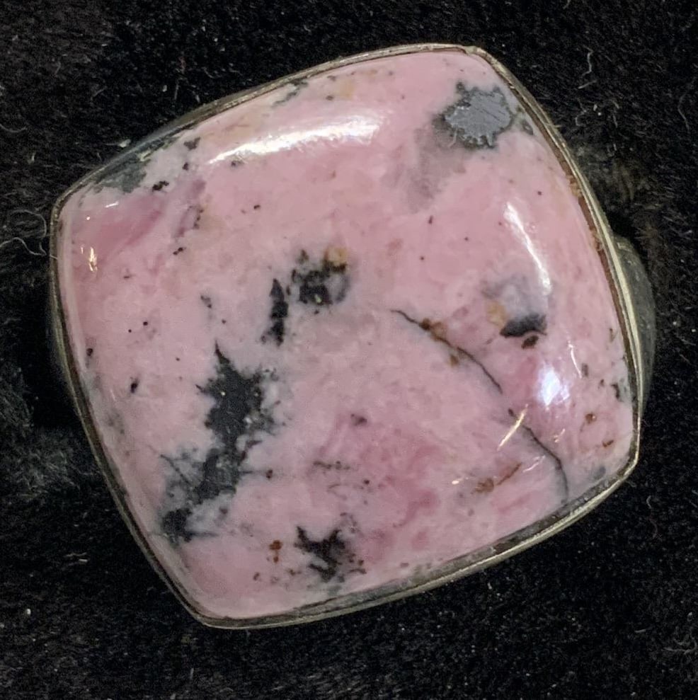 Sterling Silver Rhodonite Ring (1 of 6)