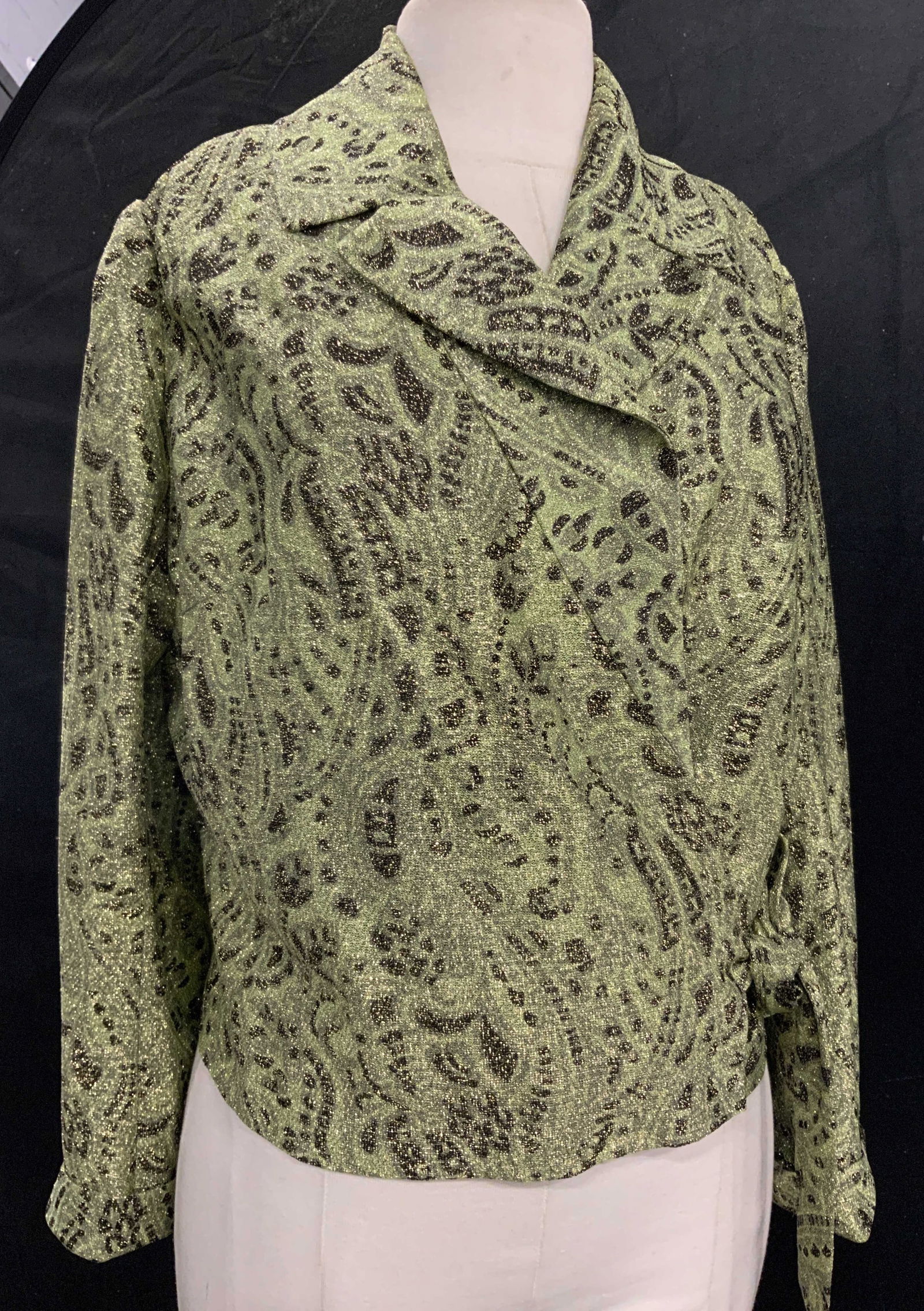 Handmade Metallic Vintage Wrap Top (1 of 8)