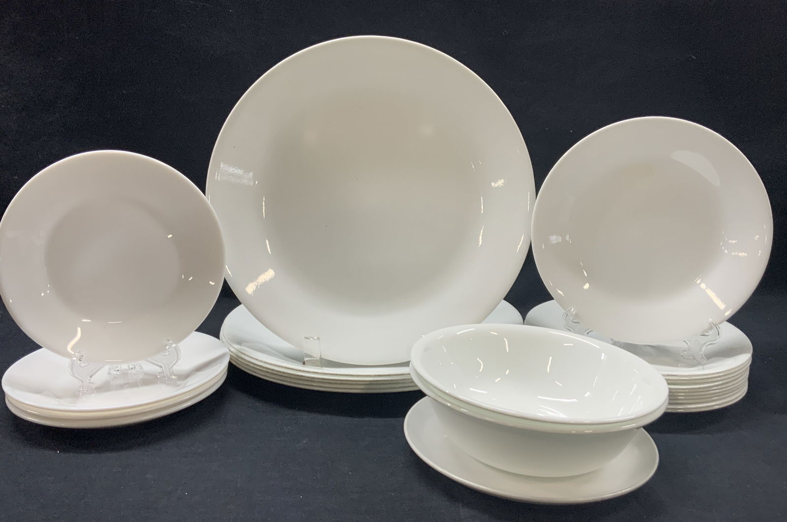 Lot 25 Corelle & Arcopal White Ceramic Dishes (1 of 11)