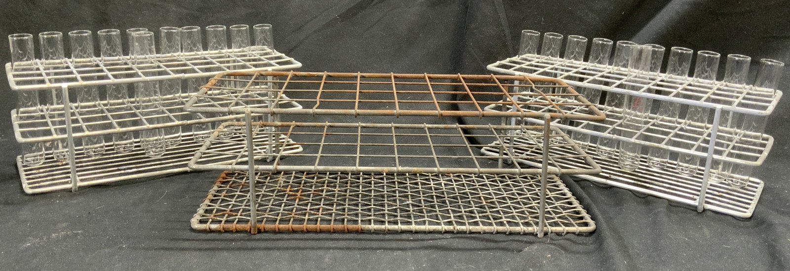 Lot 25 Testing Tubes & Metal Racks (1 of 6)