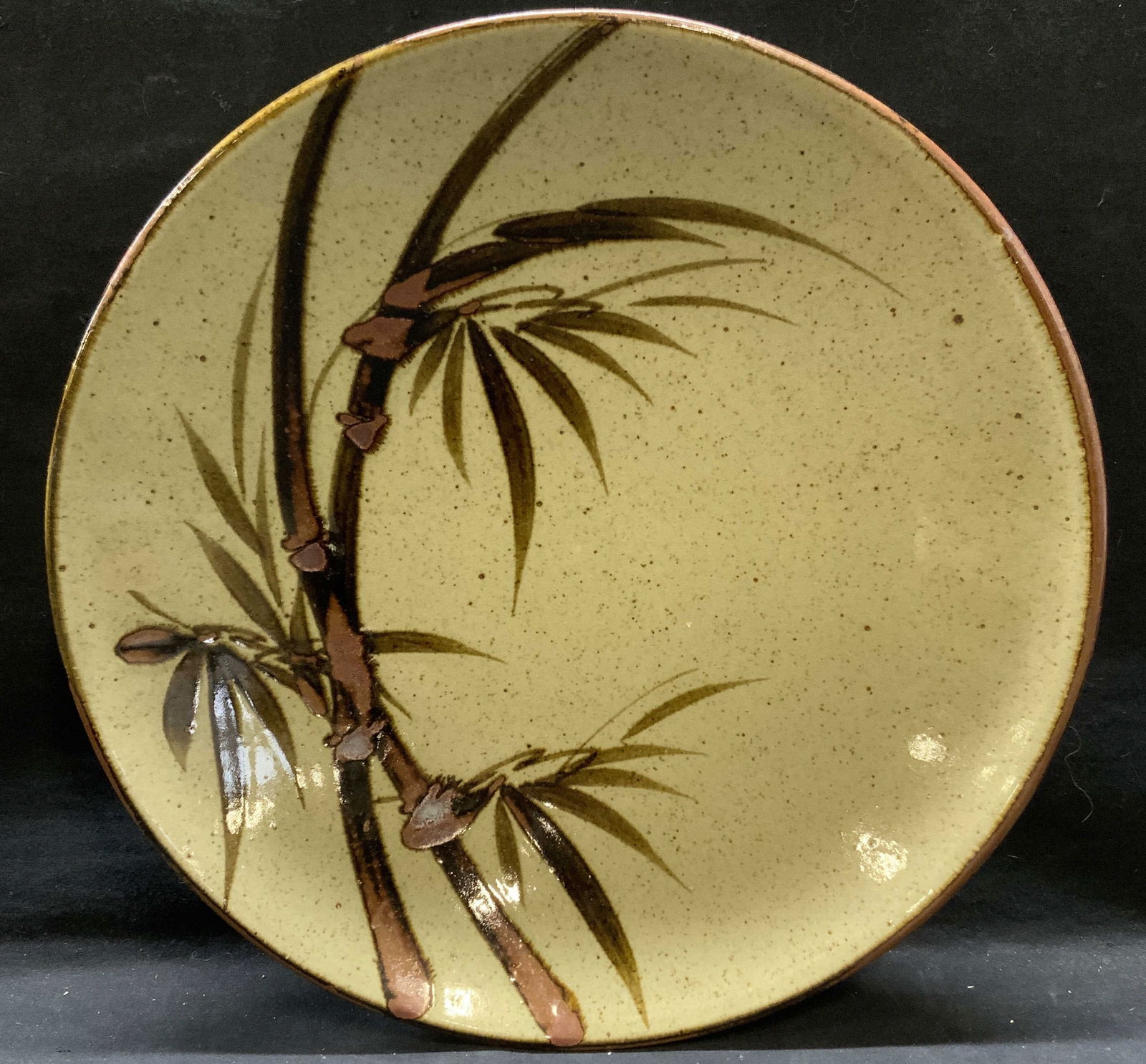 Vntg Japanese Mashiko Pottery Centerpiece Bowl 14in (1 of 6)