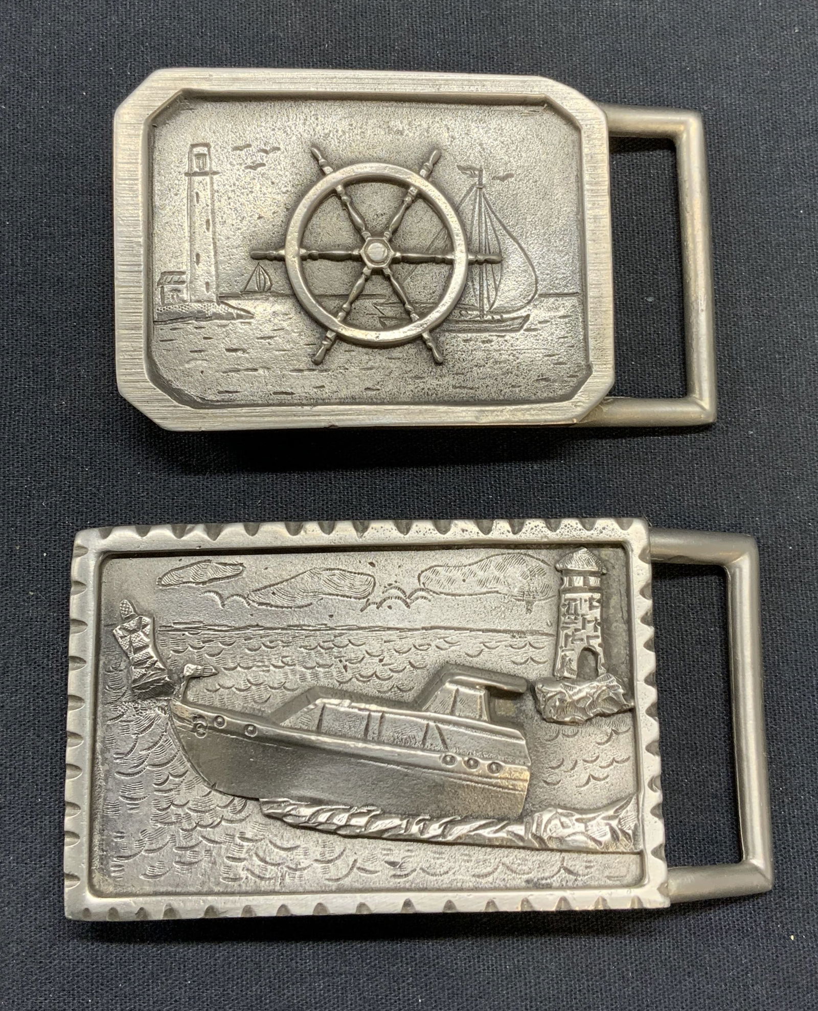 Lot 2 BHS Pewter Nautical Belt Buckles (1 of 7)