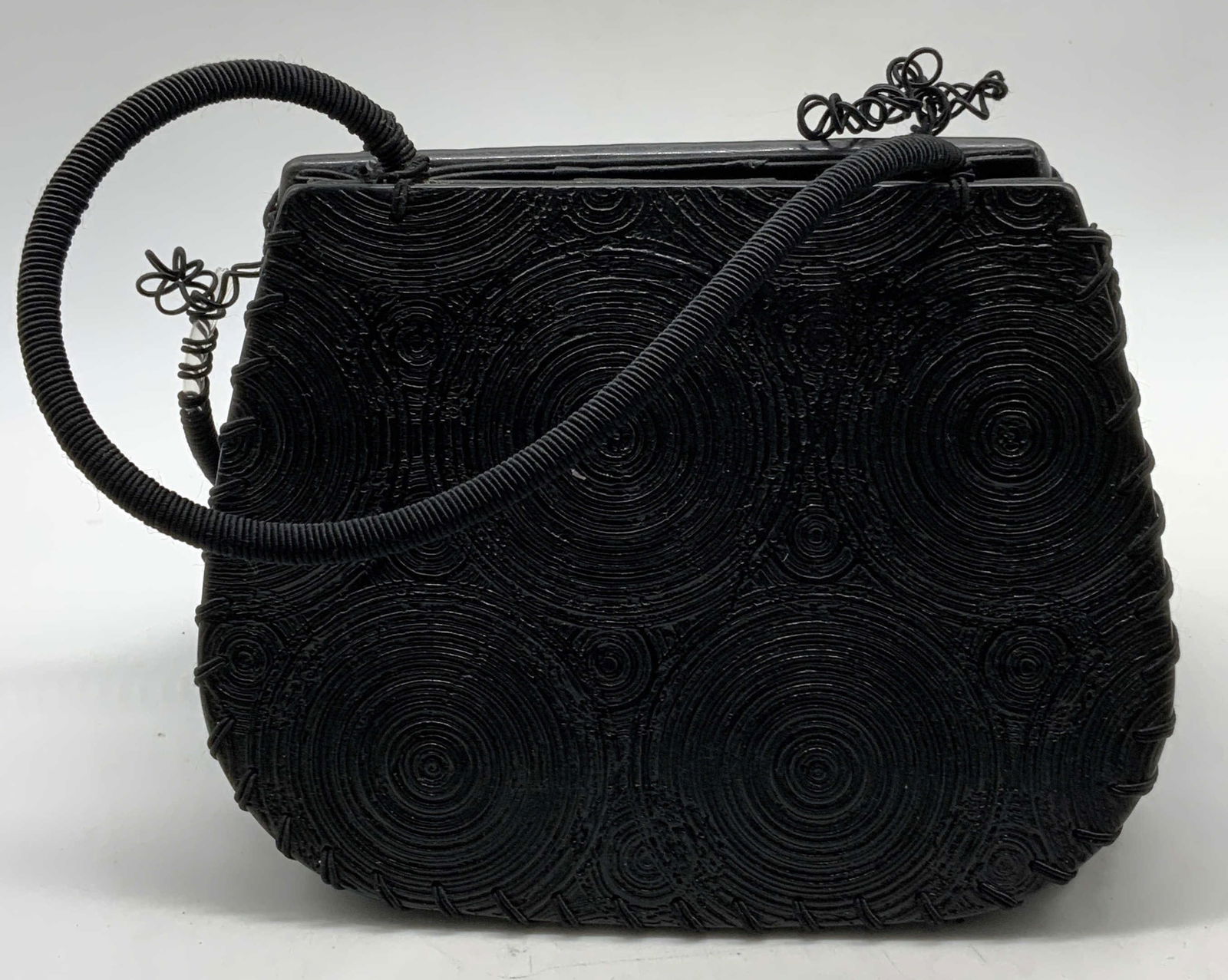 Vintage Giorgio Armani Black Circle Handbag (1 of 8)