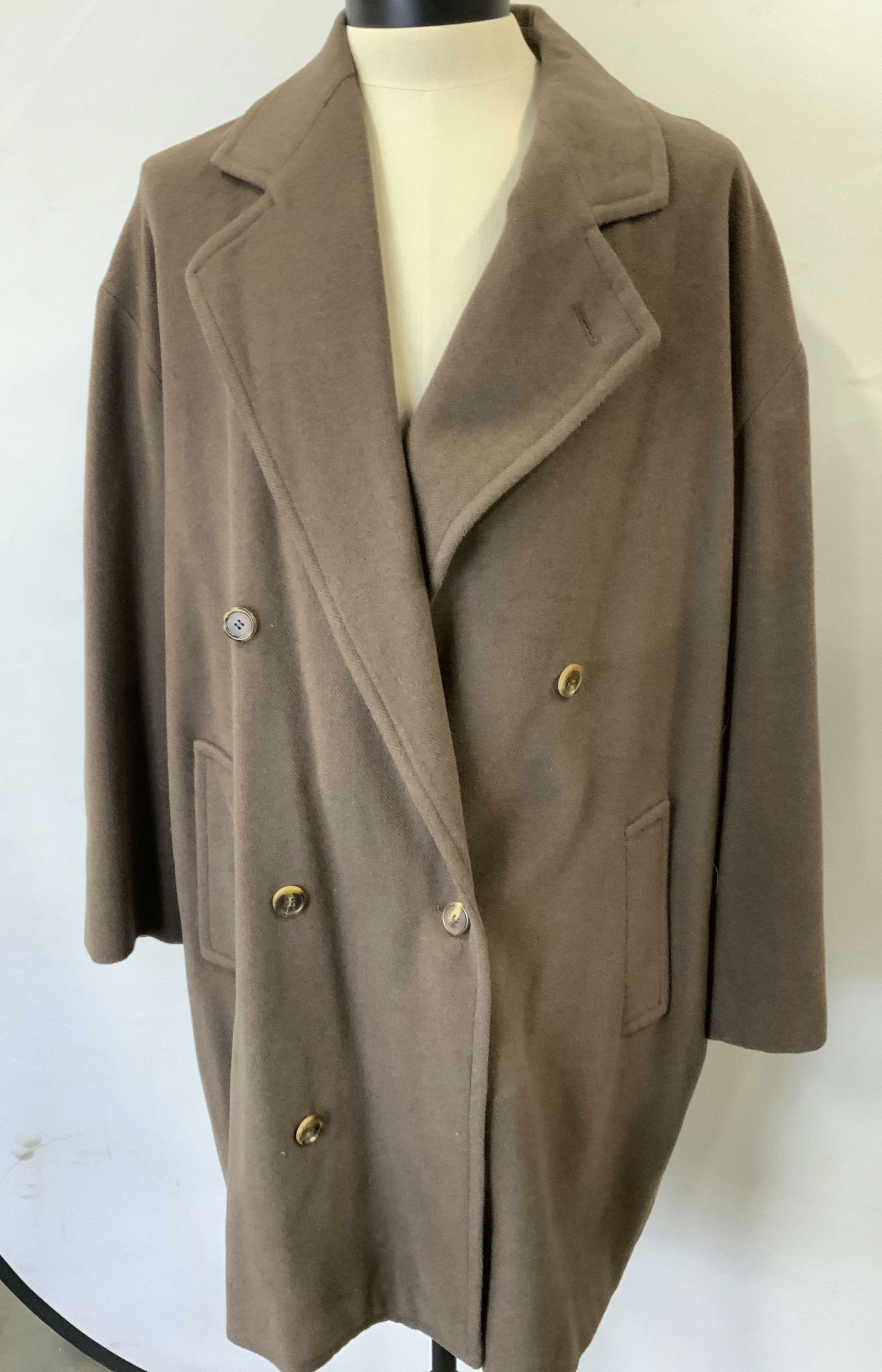 Donna Karan NY Plus Size Wool Coat, Unisex (1 of 7)