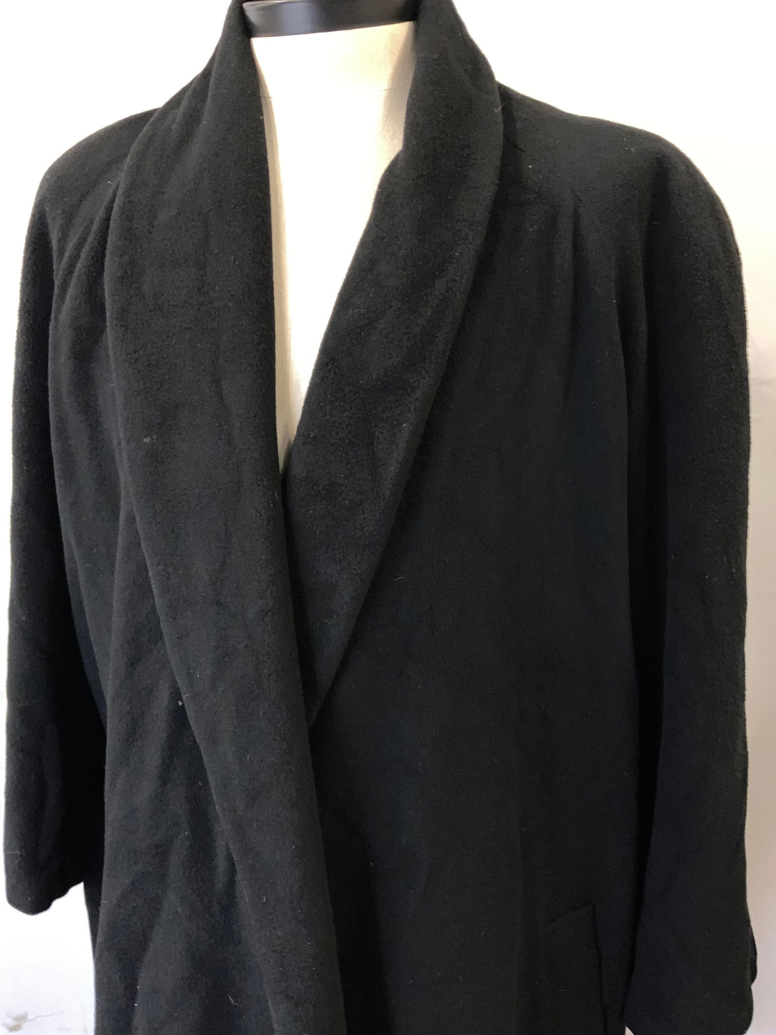 Lux Long Length Cashmere Coat w Belt, USA Unisex (1 of 14)