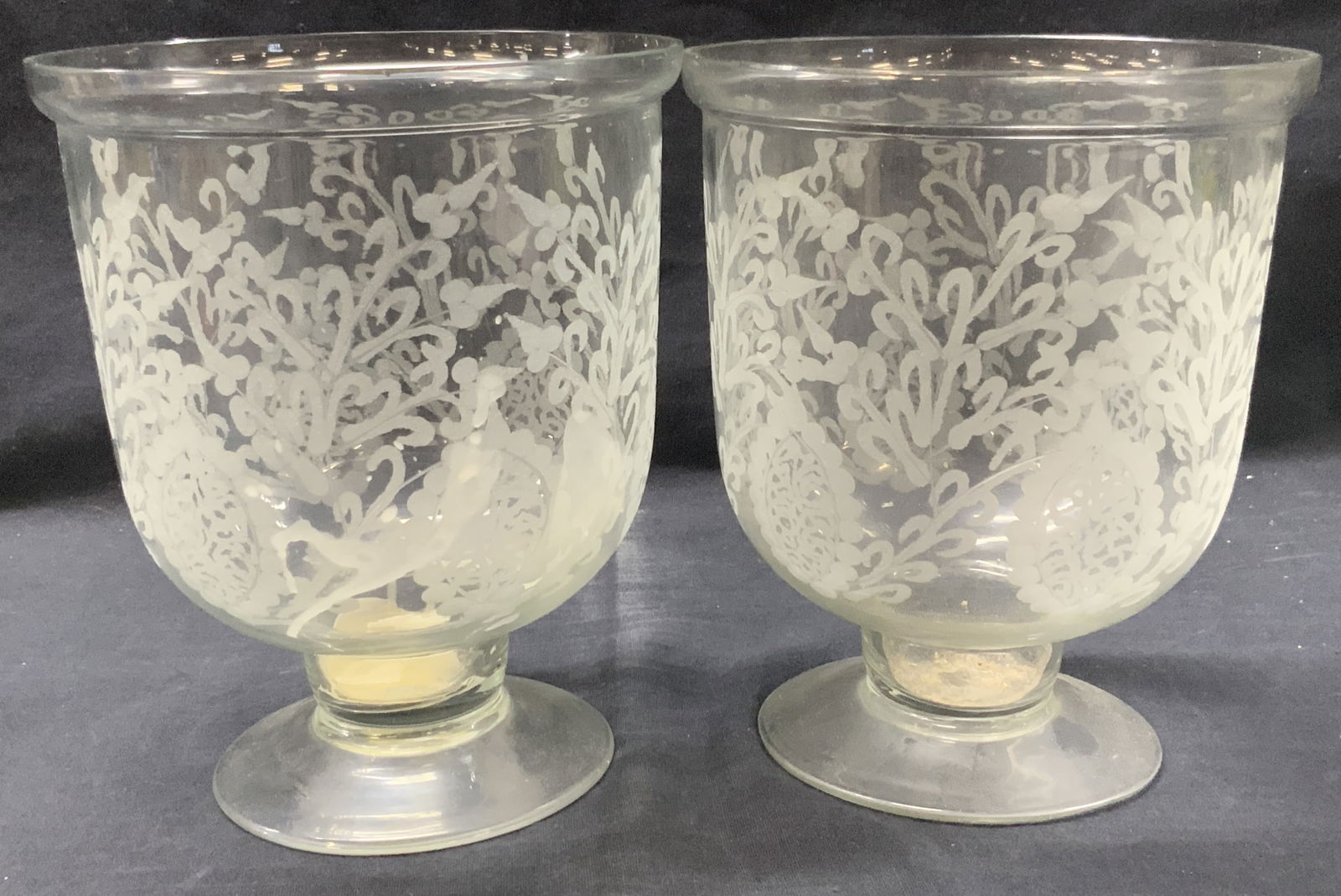 Pr Crystal Footed Candle Vessels (1 of 8)