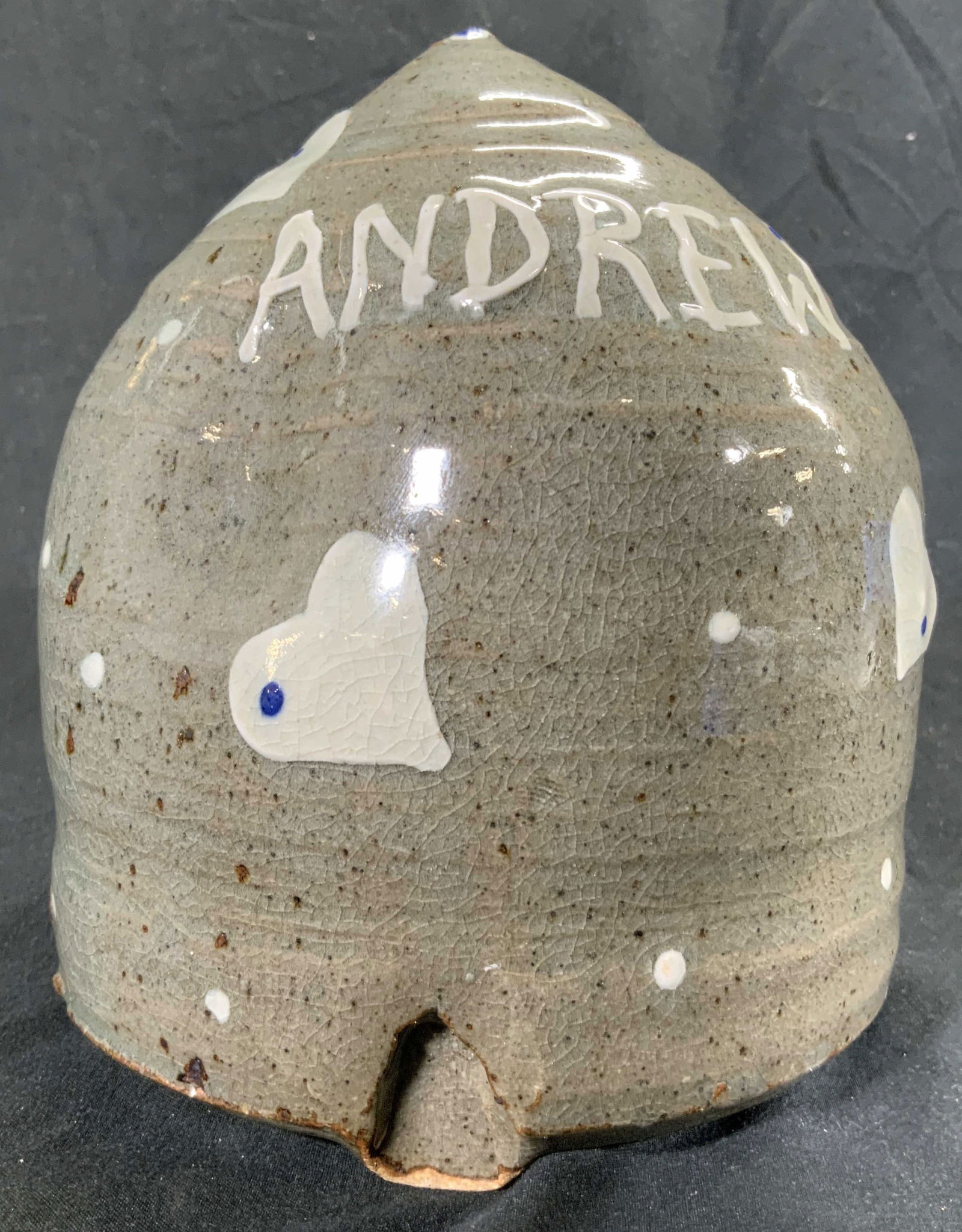 Signed Ceramic Beehive Sculpture ANDREW (1 of 6)