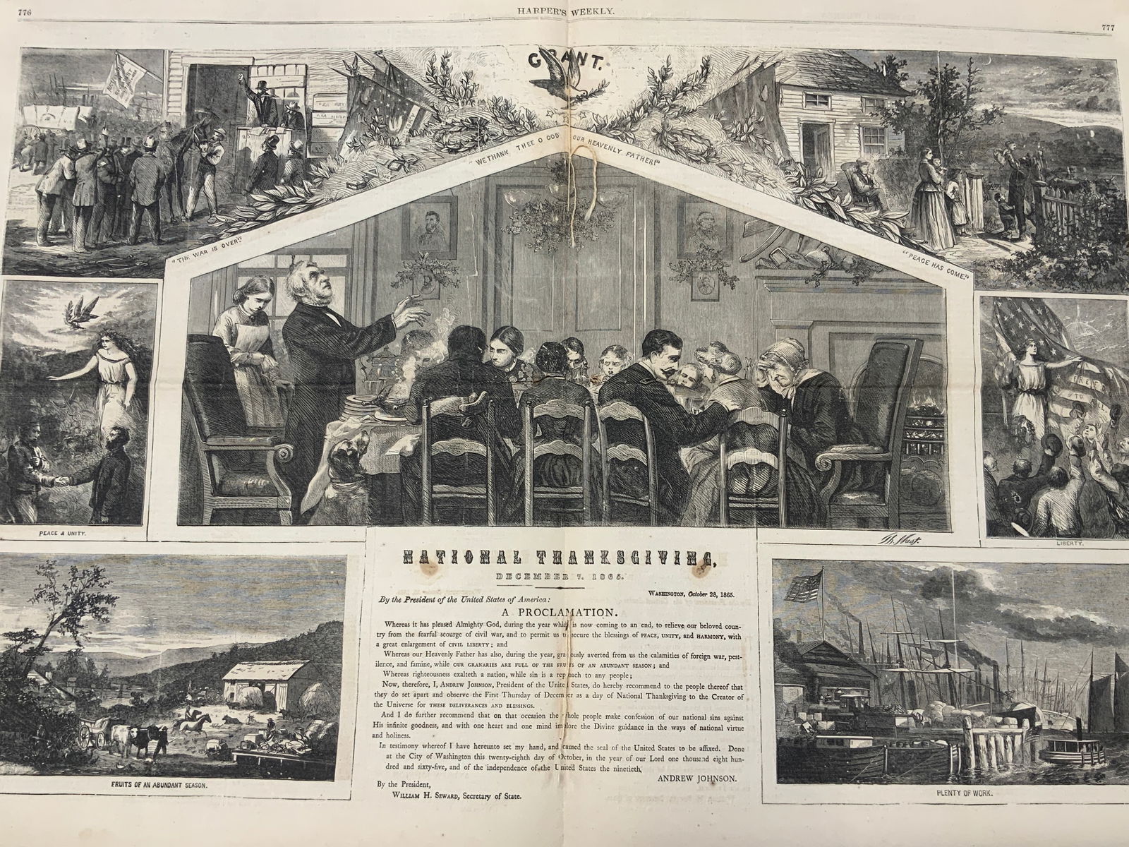 Antique Harpers Weekly 1865 Illustrated Magazine (1 of 18)