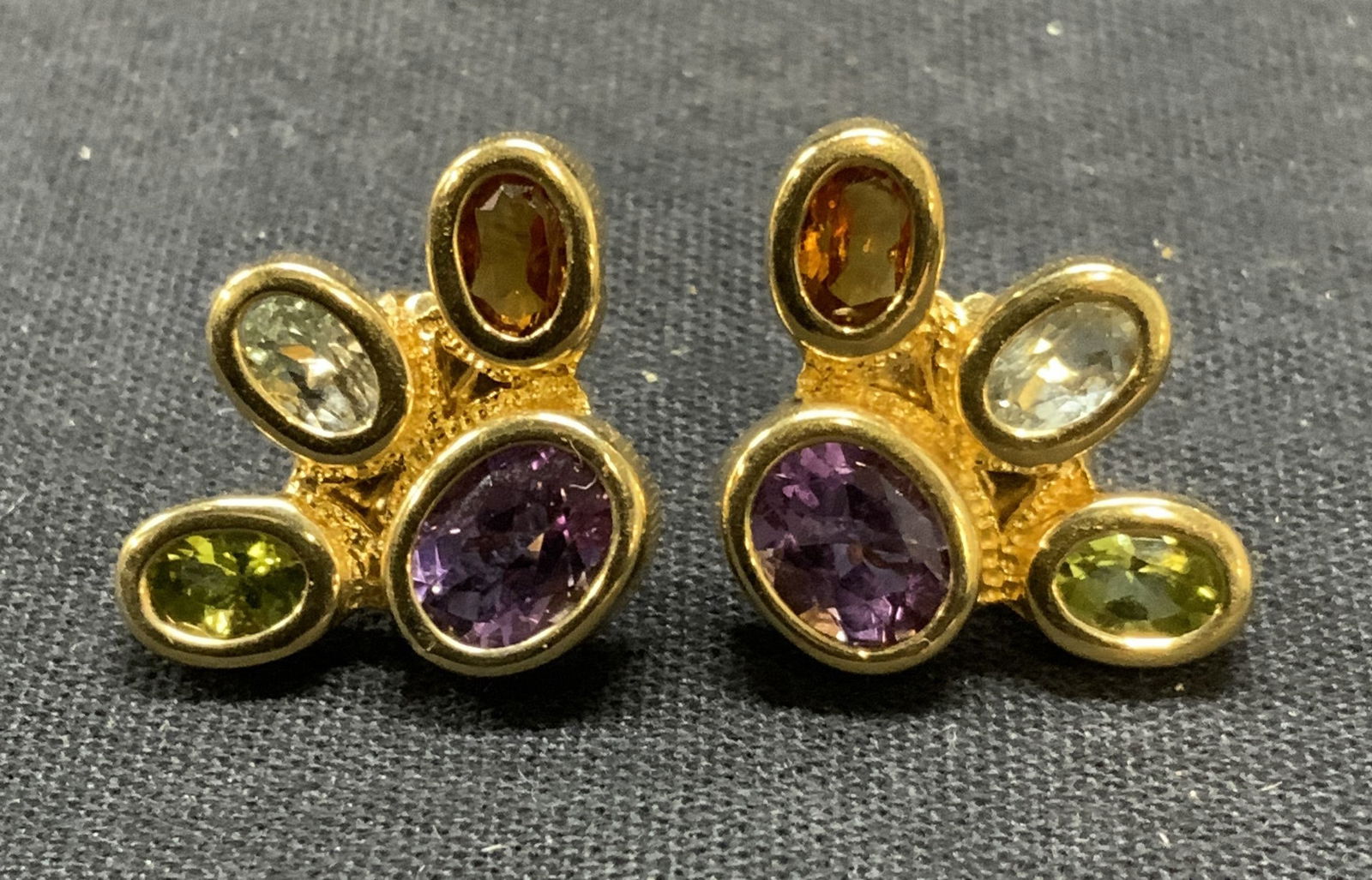 14k Yellow Gold Gemstone Earrings (1 of 6)