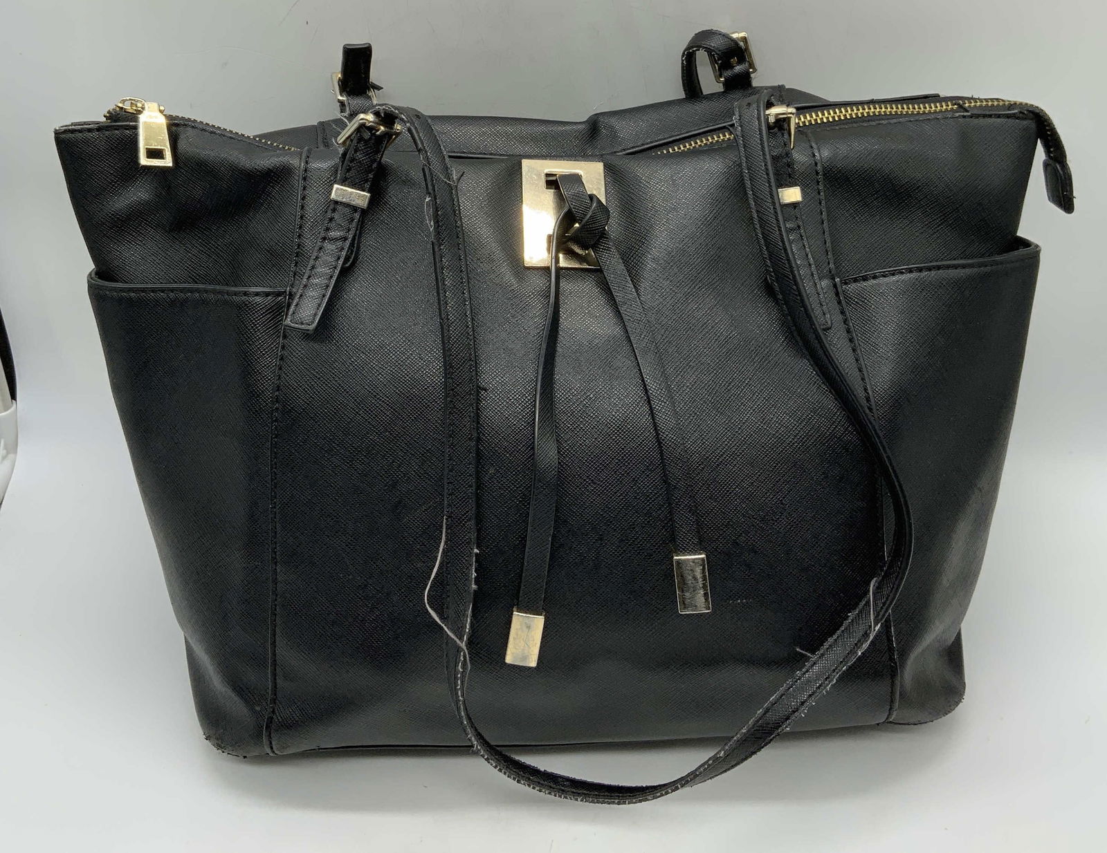 Black Leather Shoulder Bag (1 of 7)