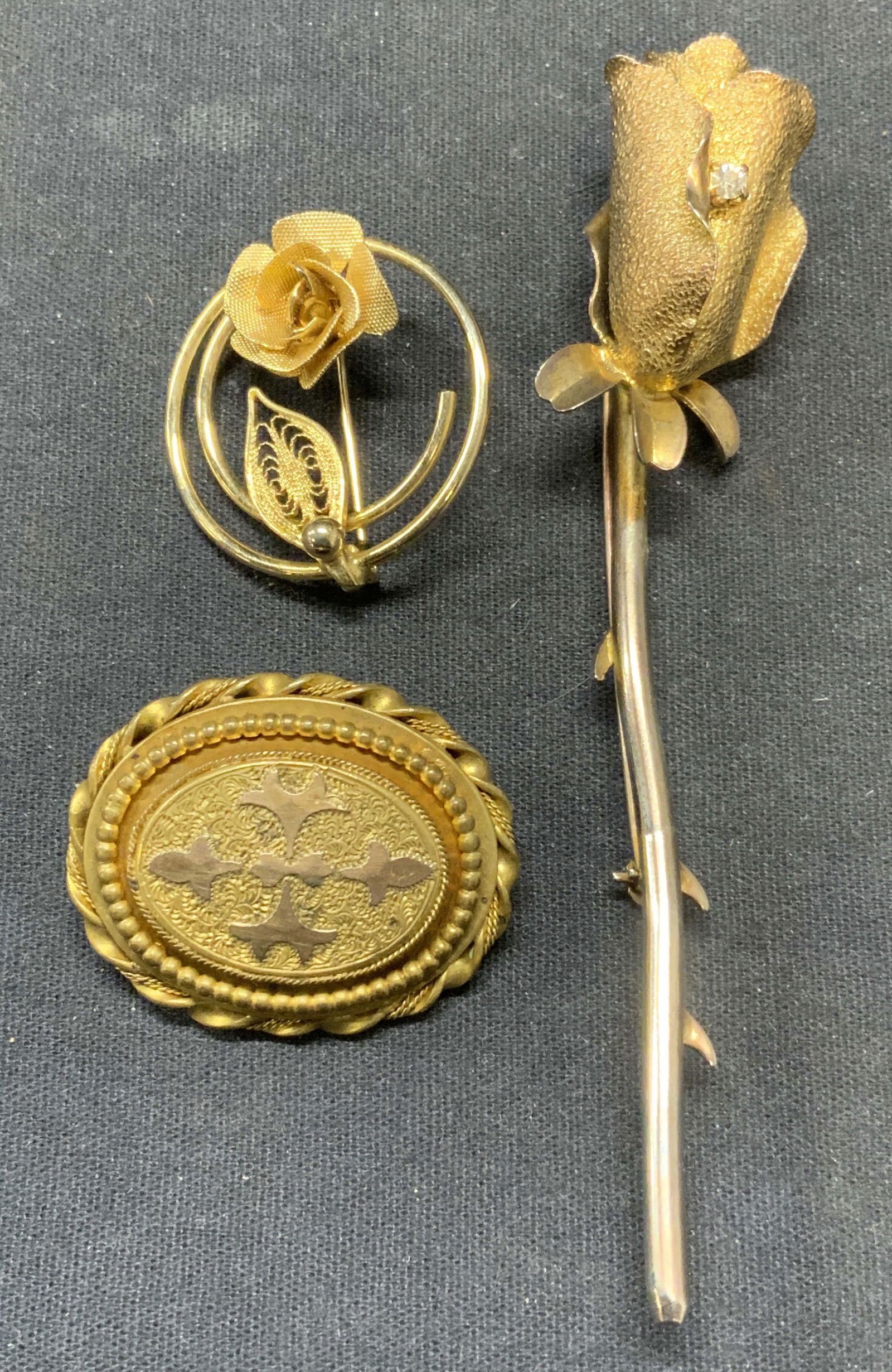 Lot3 Jewelry Vtg Sarah Coventry Flower Brooch More (1 of 8)