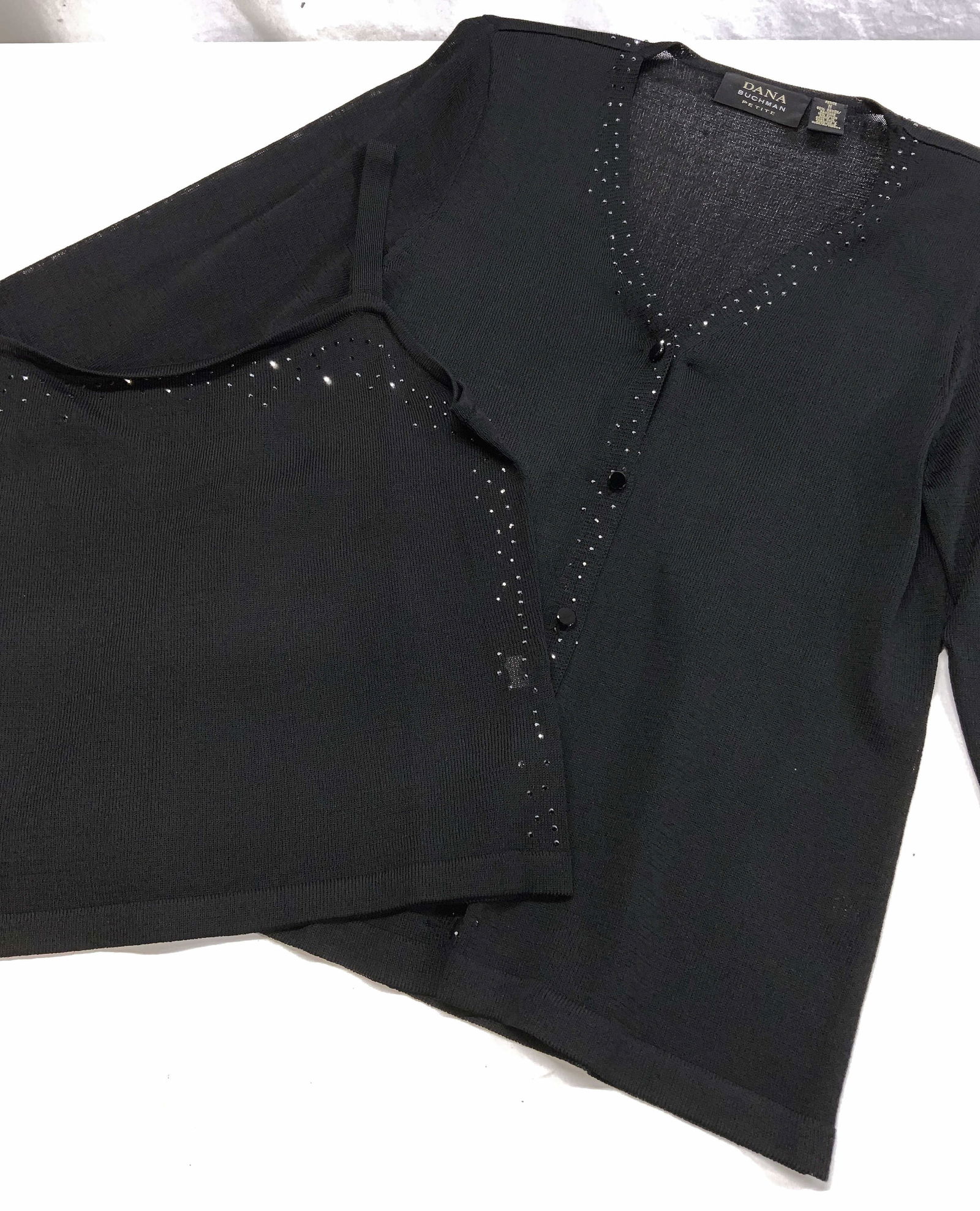 Dana Buchman 2 Pc Camisole & Cardigan Knitwear (1 of 8)