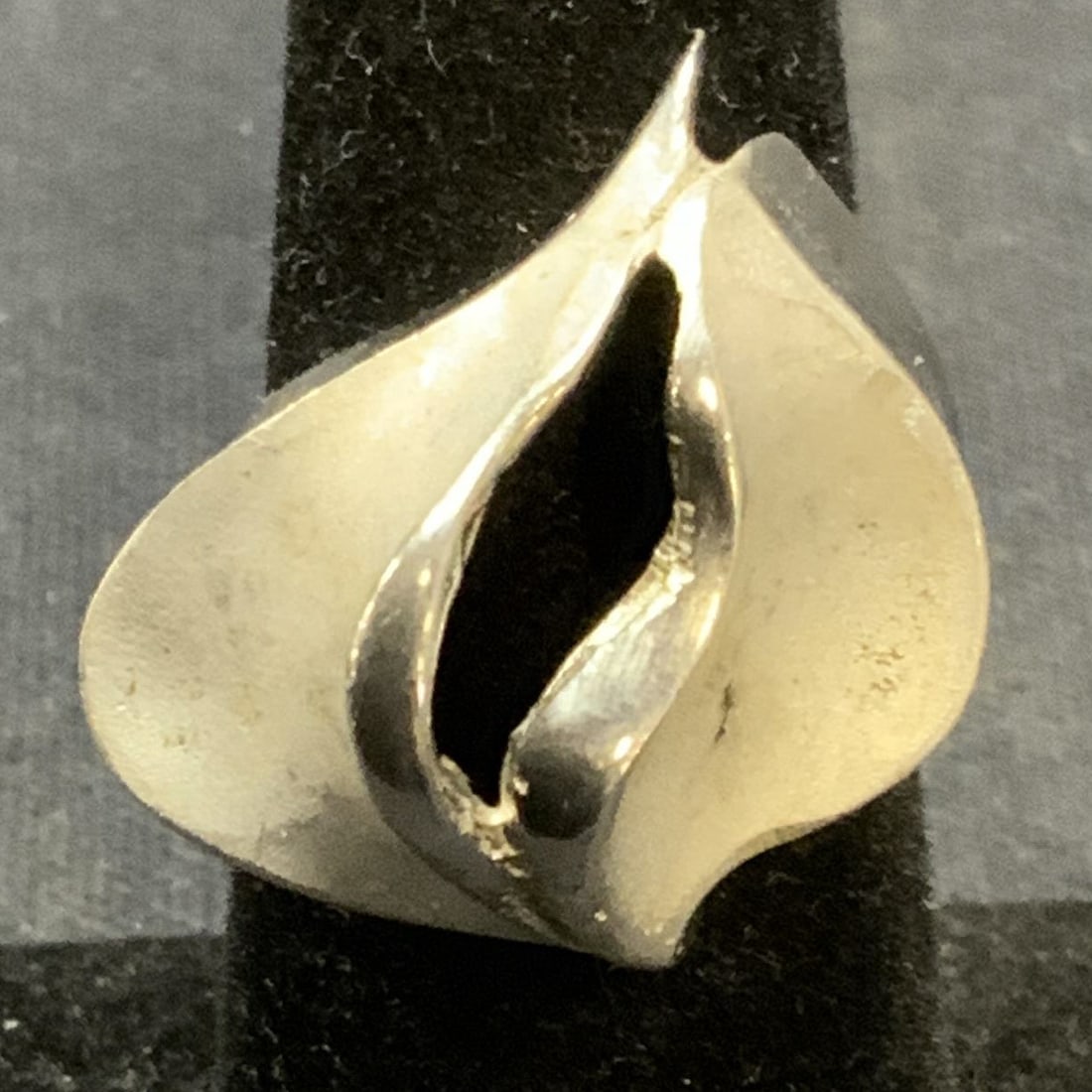 Vintage Mid Century 835 Silver Sculptural Ring (1 of 6)