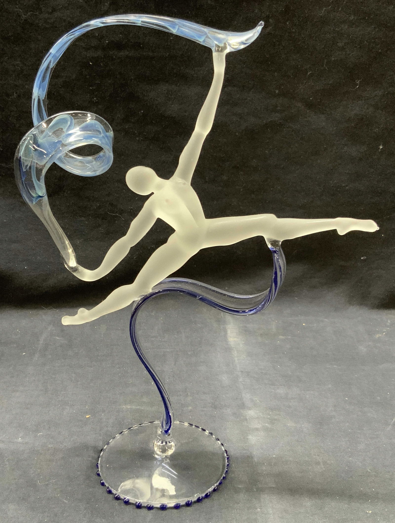 Milon Townsend Style Frosted Art Glass Dancer (1 of 9)