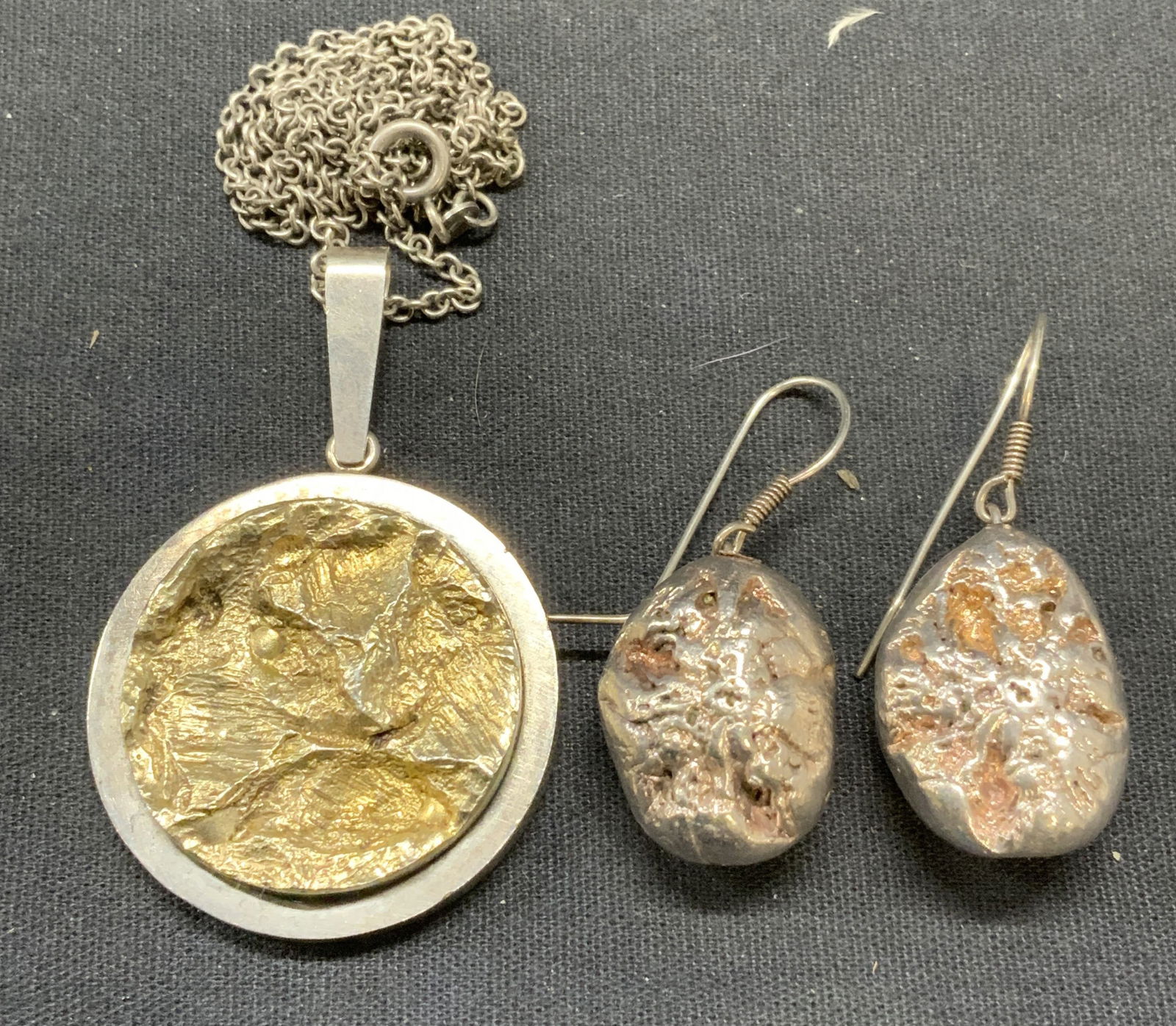 Lot 2 HS Sterling Silver Pendant Necklace, More (1 of 6)