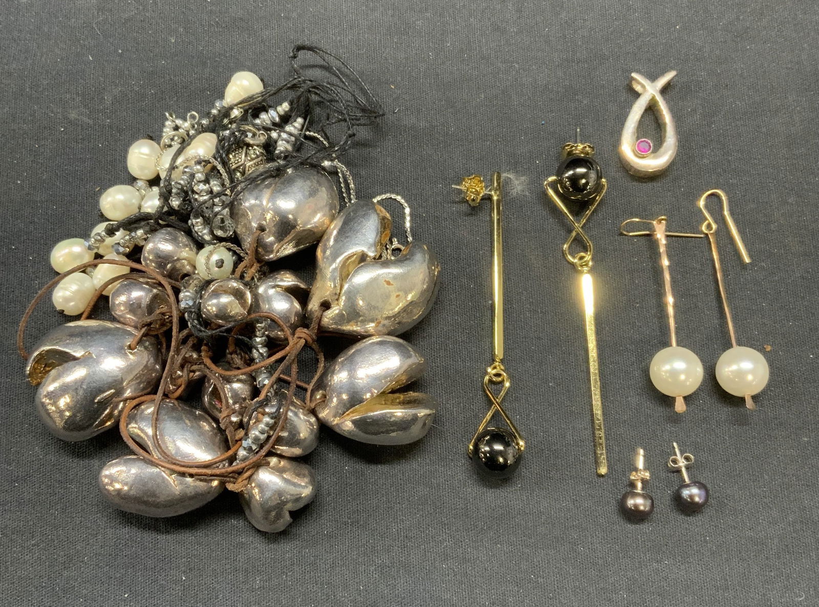 Group Lot Sterling Silver Necklace, More (1 of 7)