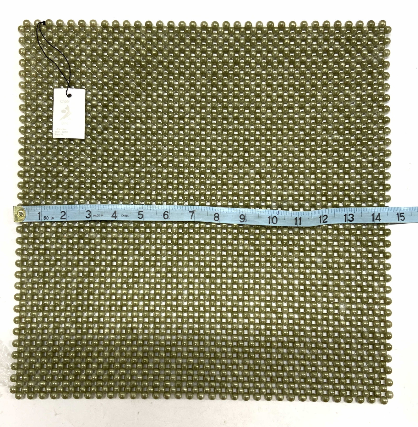 Set5 Chateau X Jane Krolik Faux Pearl Placemats NIP: Set5 Chateau X JaneKrolik Faux Pearl Placemats NIP. Approx 14 1/2 in. Tag reads Chateau X by Jane Krolik, with cleaning instructions. Home decor, home accessories, tableware, tabletop decor. .3CS