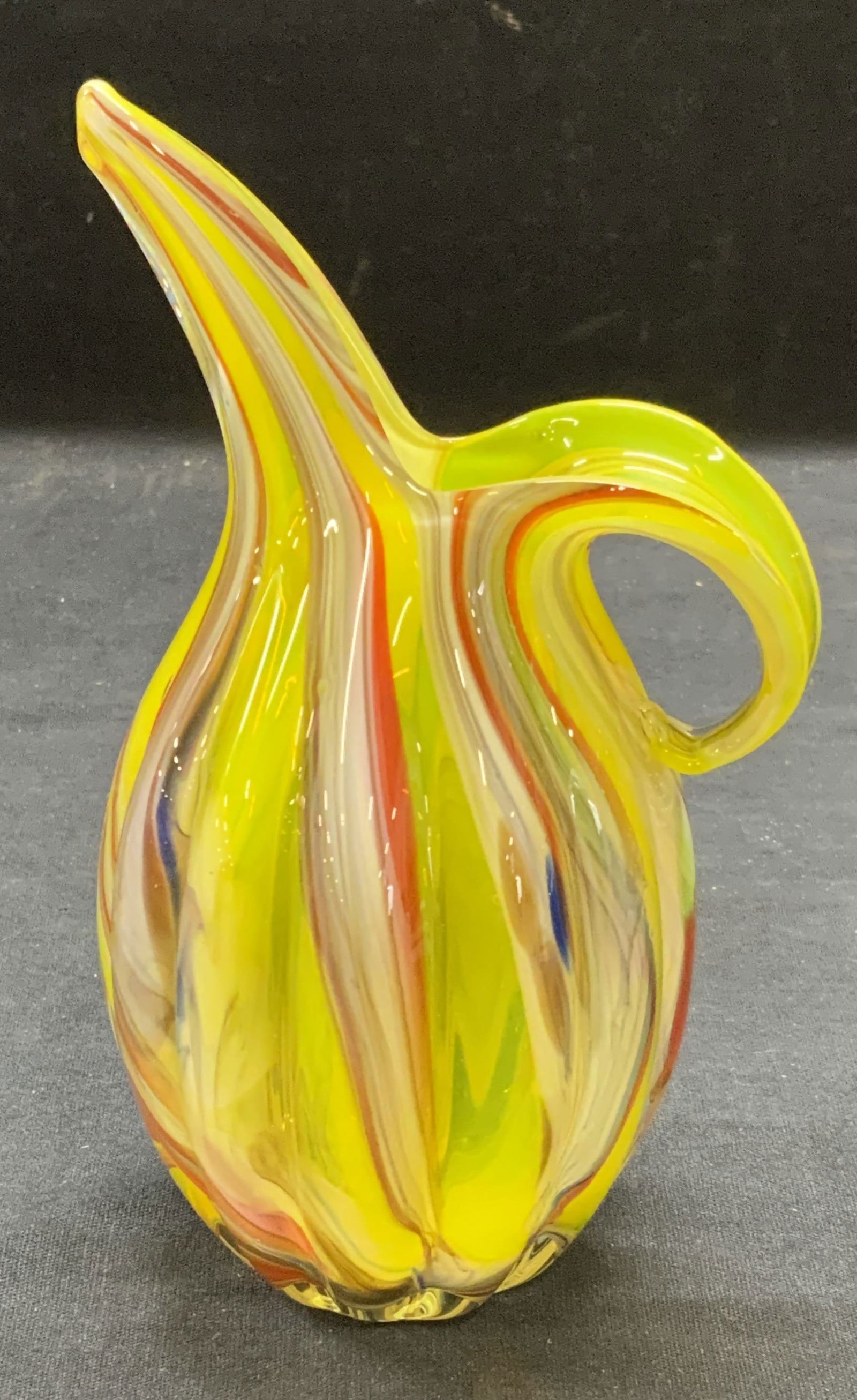 Vintage Lutetian MURANO Art Glass Pitcher (1 of 6)