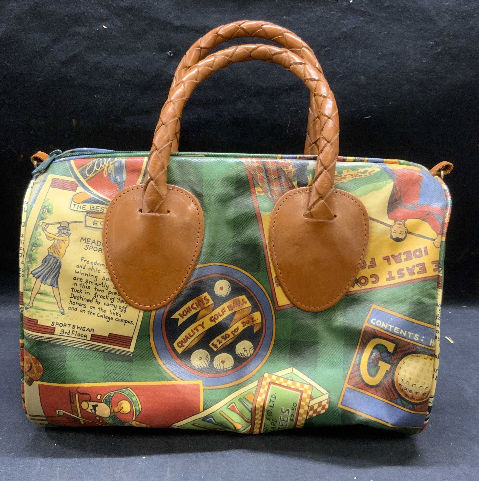 Nordic House Designs Golf Print Handbag (1 of 7)