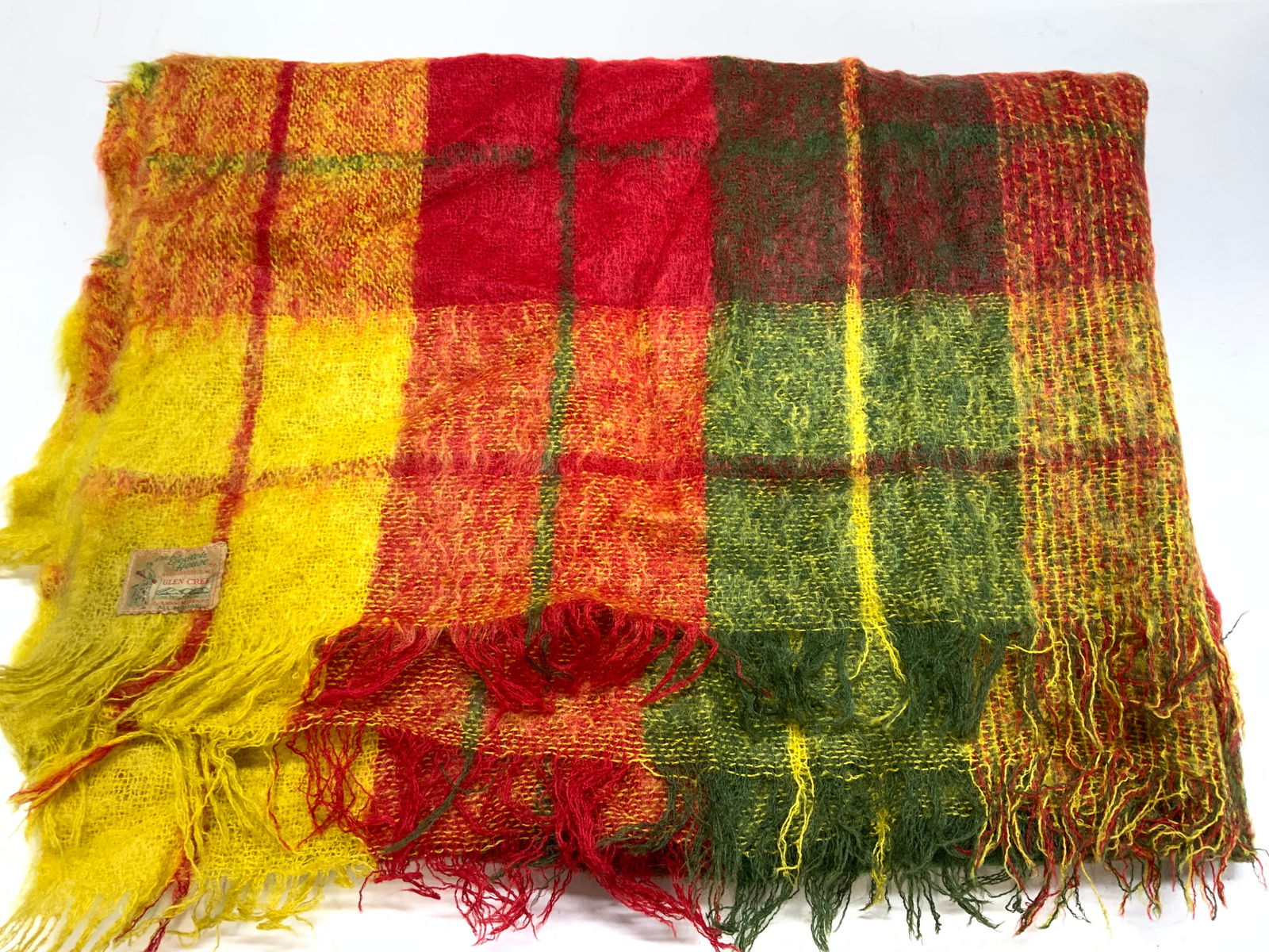 The Escotch House Mohair Plaid Throw Blanket, Scot (1 of 7)