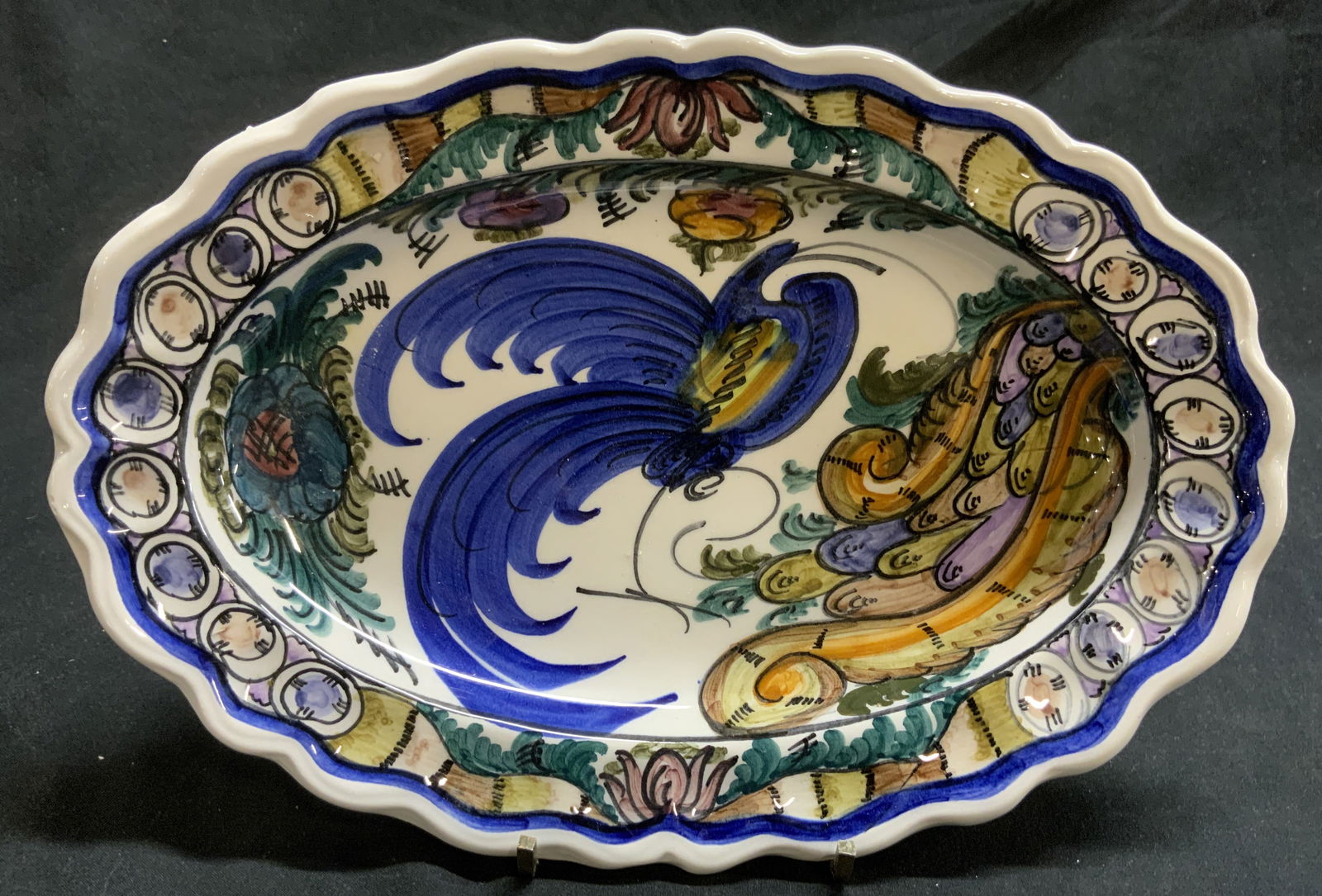 KN SKYROS Greece Handmade Porcelain Wall Plate (1 of 6)