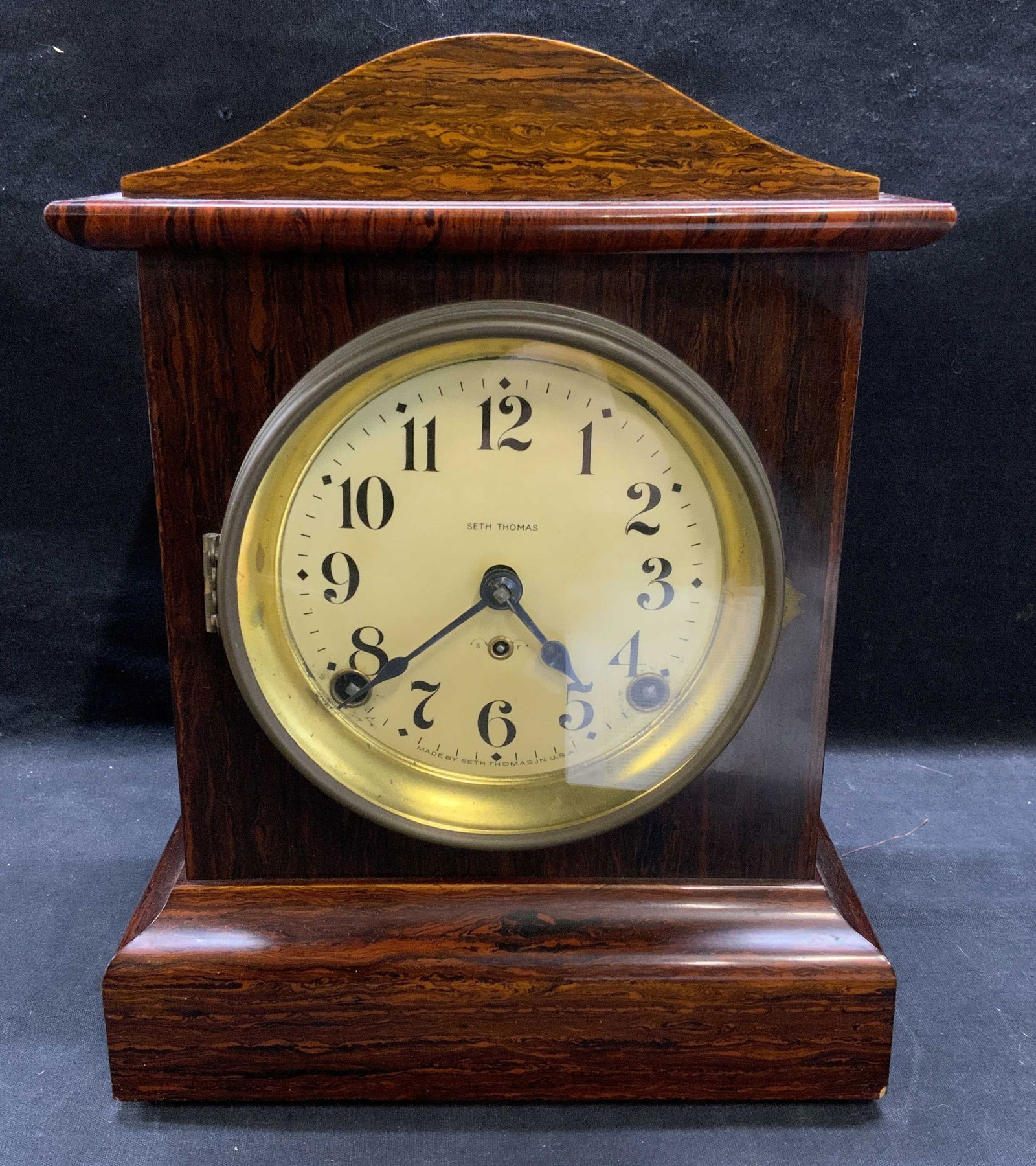 Vintage Seth Thomas Wood Mantel Clock (1 of 9)