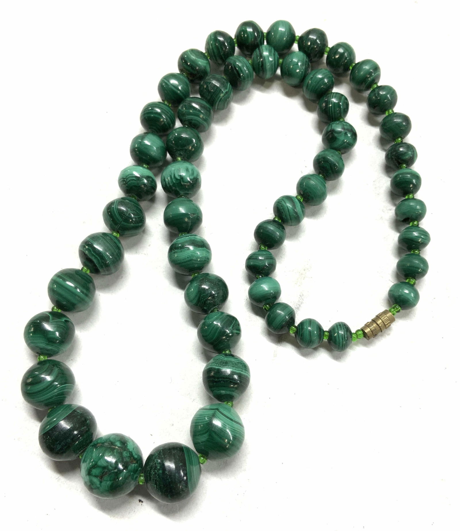 Luxury Malachite Bead Necklace, Jewelry (1 of 6)