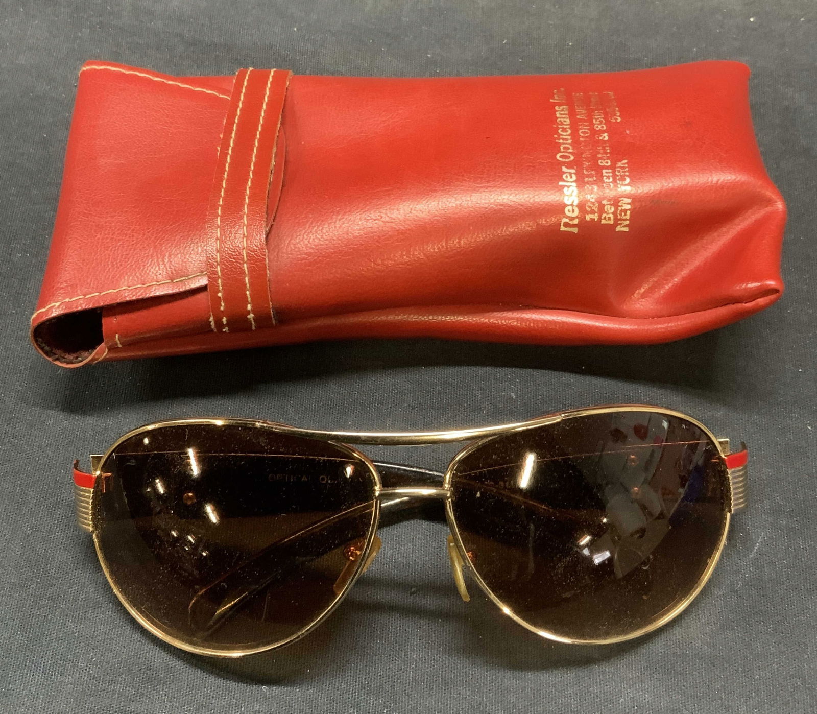 Vintage Gold Tone Aviator Sunglasses (1 of 7)