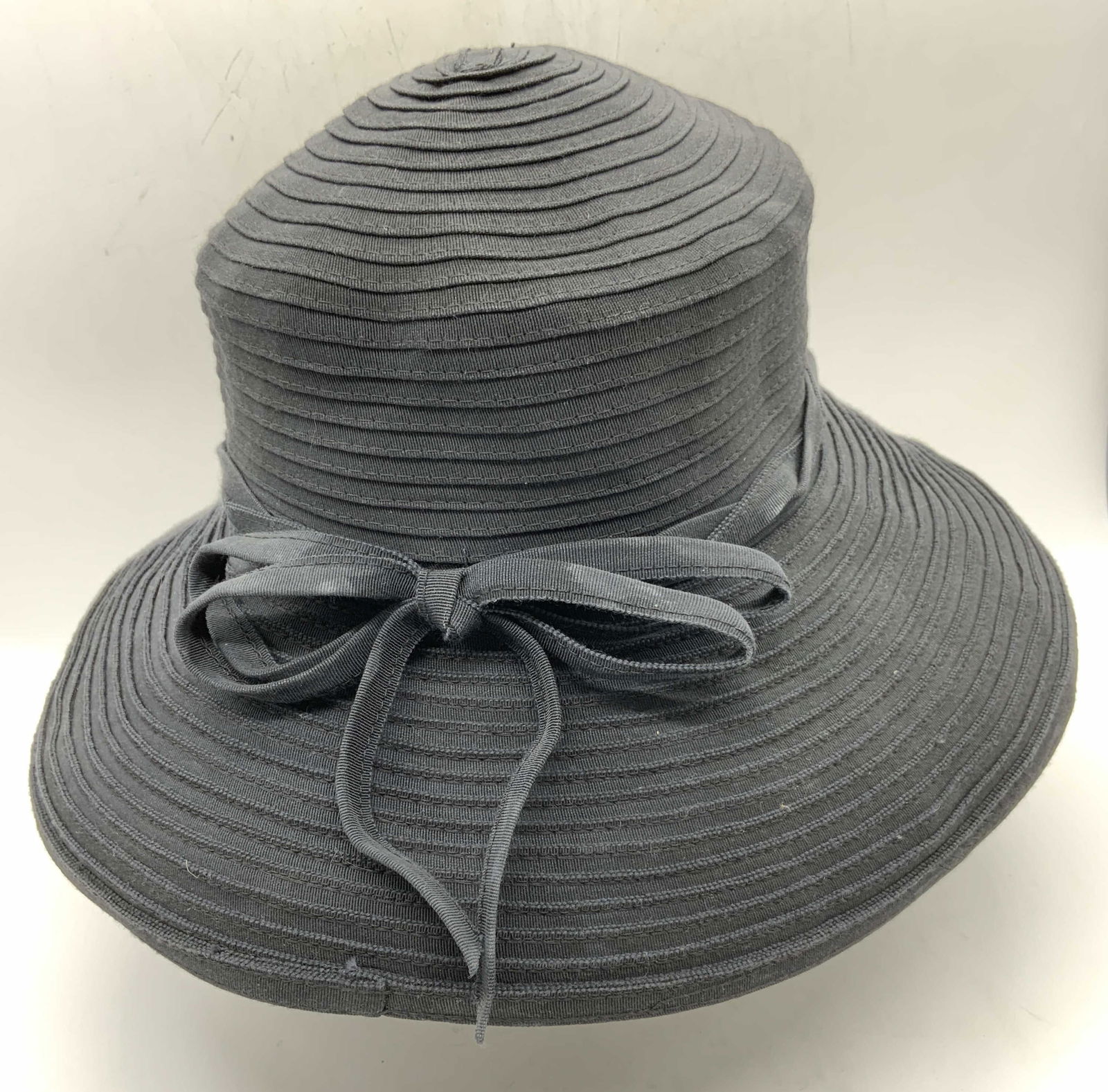 Vintage Eric JAVITS Black Bow Sun Hat (1 of 6)