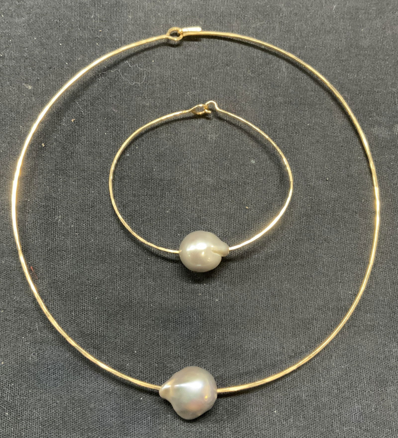 Set 2 14K Gold Filled & Pearl Necklace & Bracelet (1 of 7)
