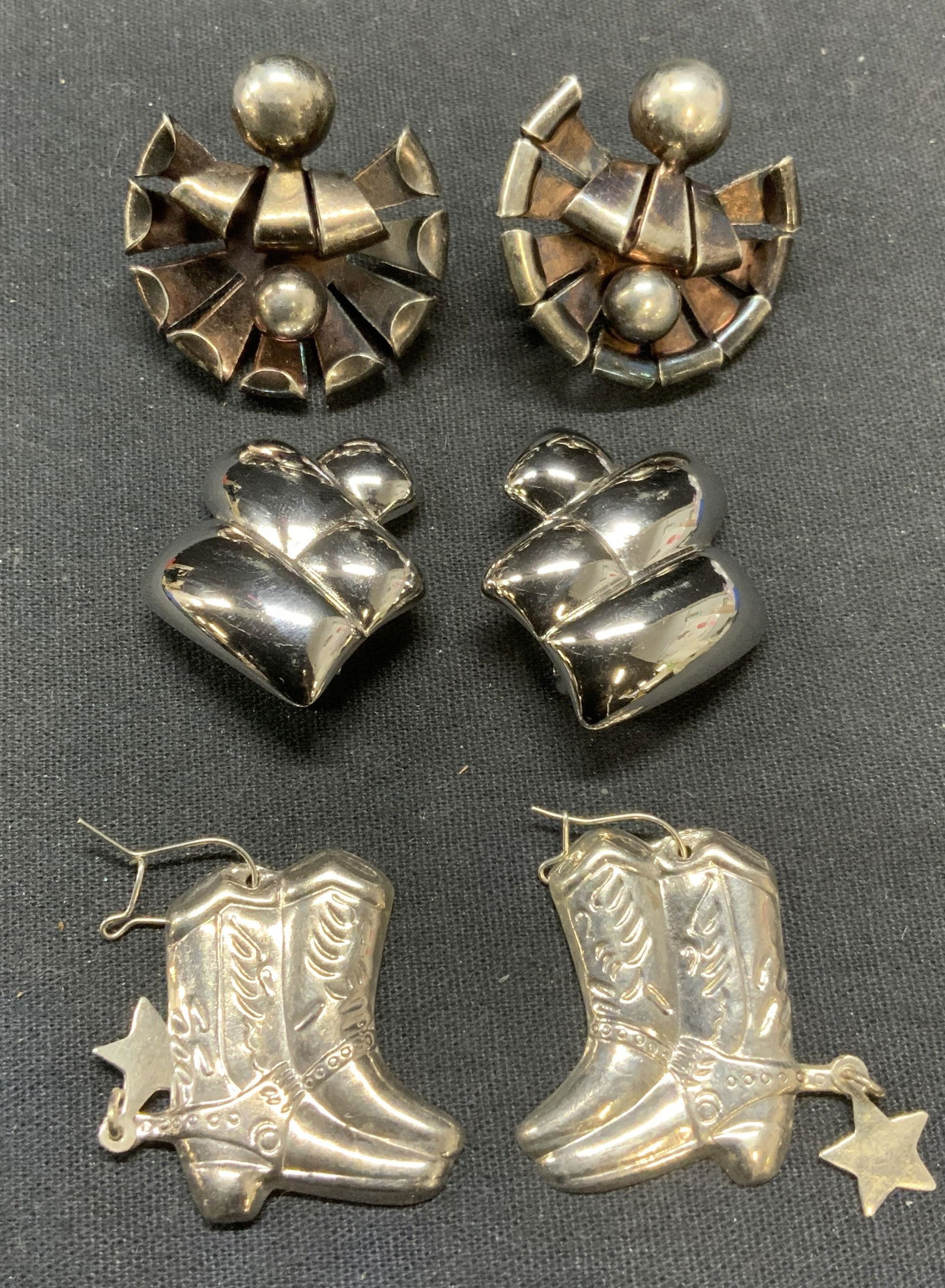 Lot 3 GIVENCHY Earrings, Sterling Silver + (1 of 8)