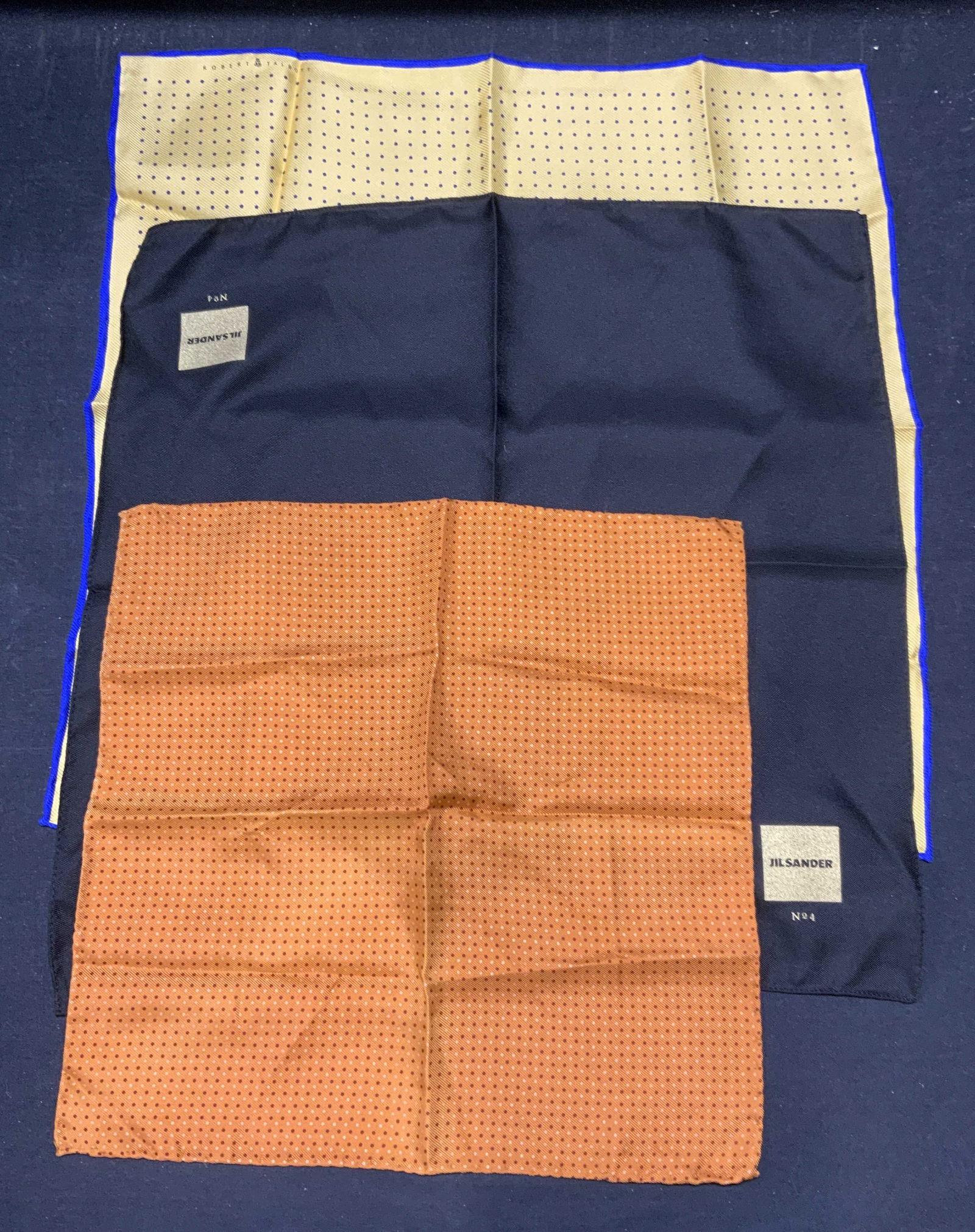 Lot3 Handkerchiefs Jil Sander Italy Silk More (1 of 9)