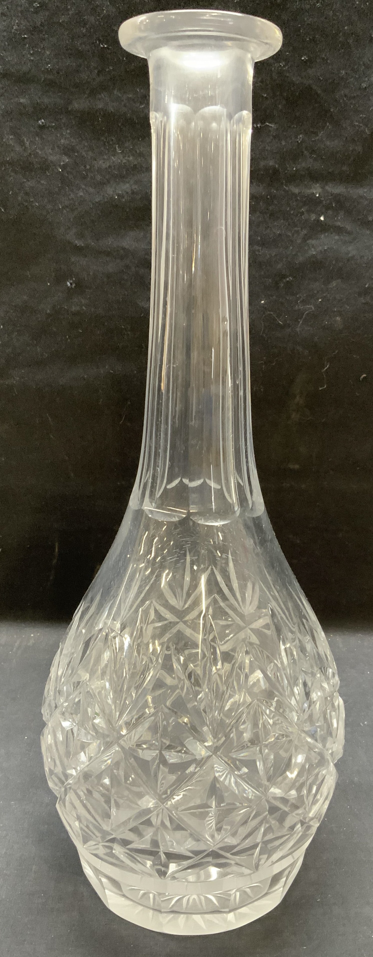 Vintage Cut Crystal Vase, 14.5 In Tall (1 of 7)
