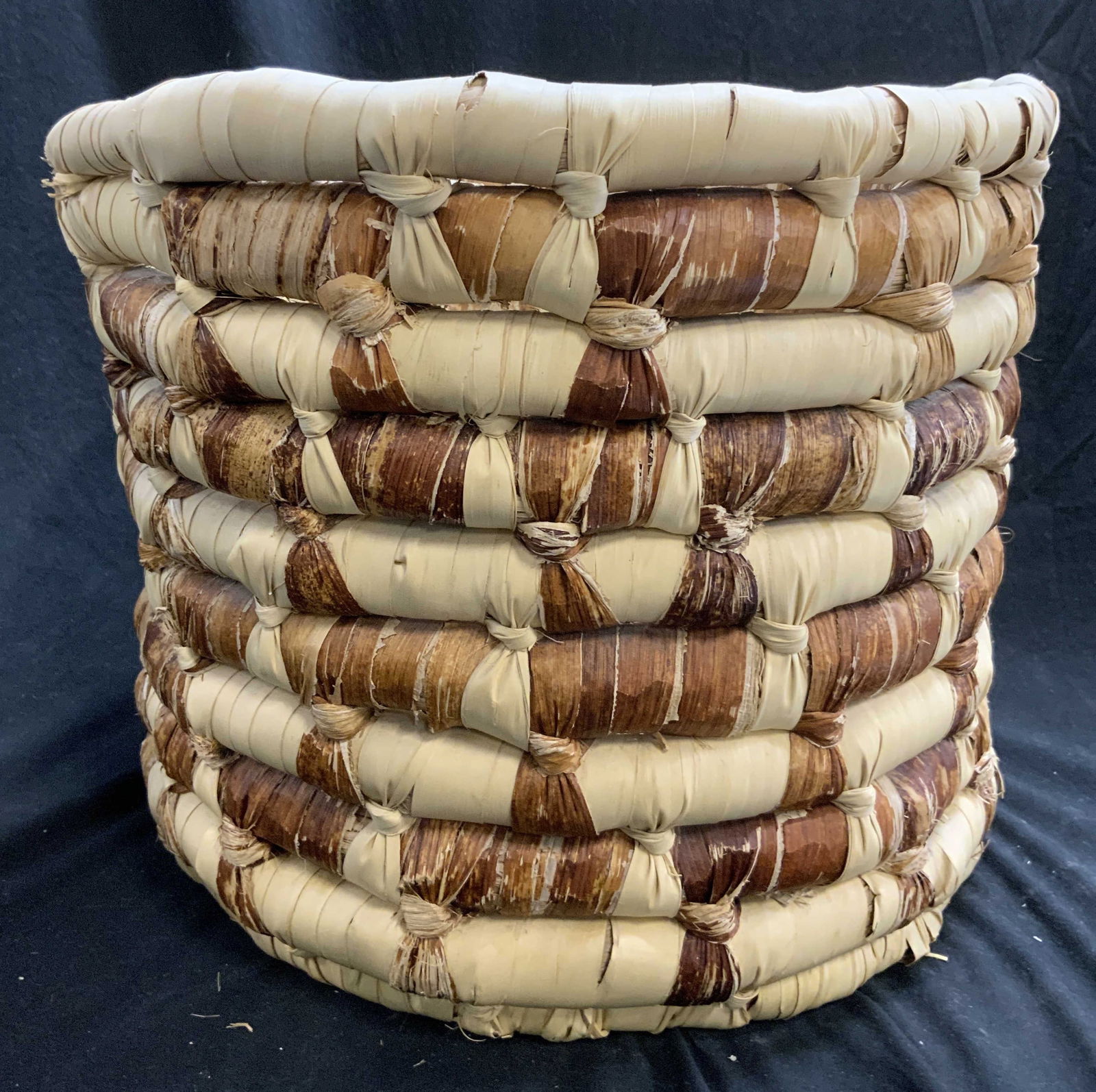 Vintage Rattan Basket Vessel Planter Holder (1 of 6)
