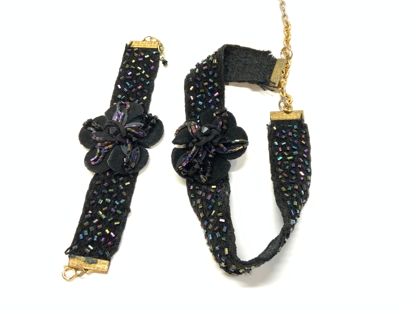 Matching Beaded Choker Necklace & Bracelet, 2 (1 of 6)