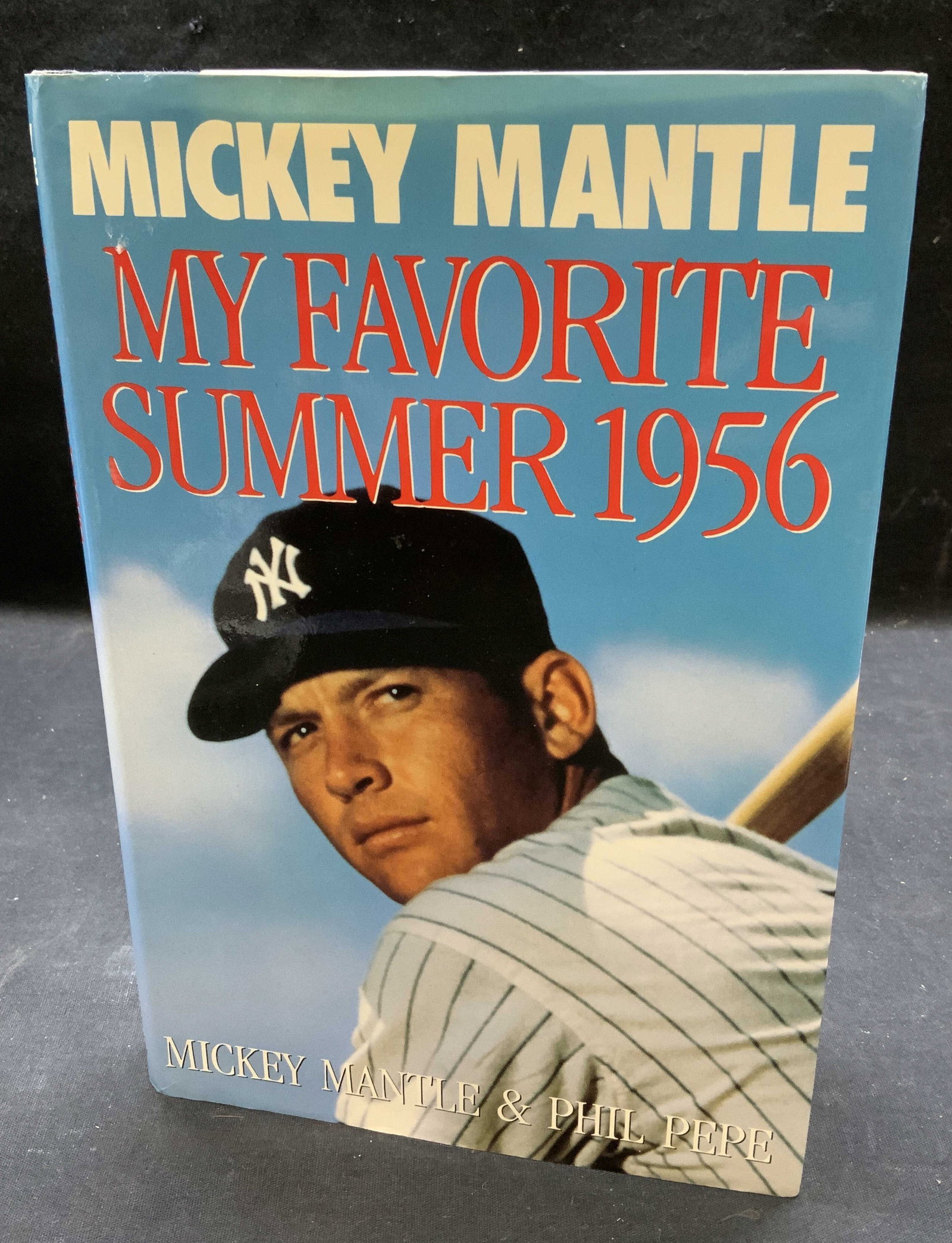 Mickey Mantle My Favorite Summer, 1st Edit 1991: First edition hardcover copy of My Favorite Summer 1956 by Mickey Mantle and Phil Pepe. Published by Doubleday, 1991. Contains illustrations. Measures approx. 9.5 x 6.5 inches. Some wear to cover, pag