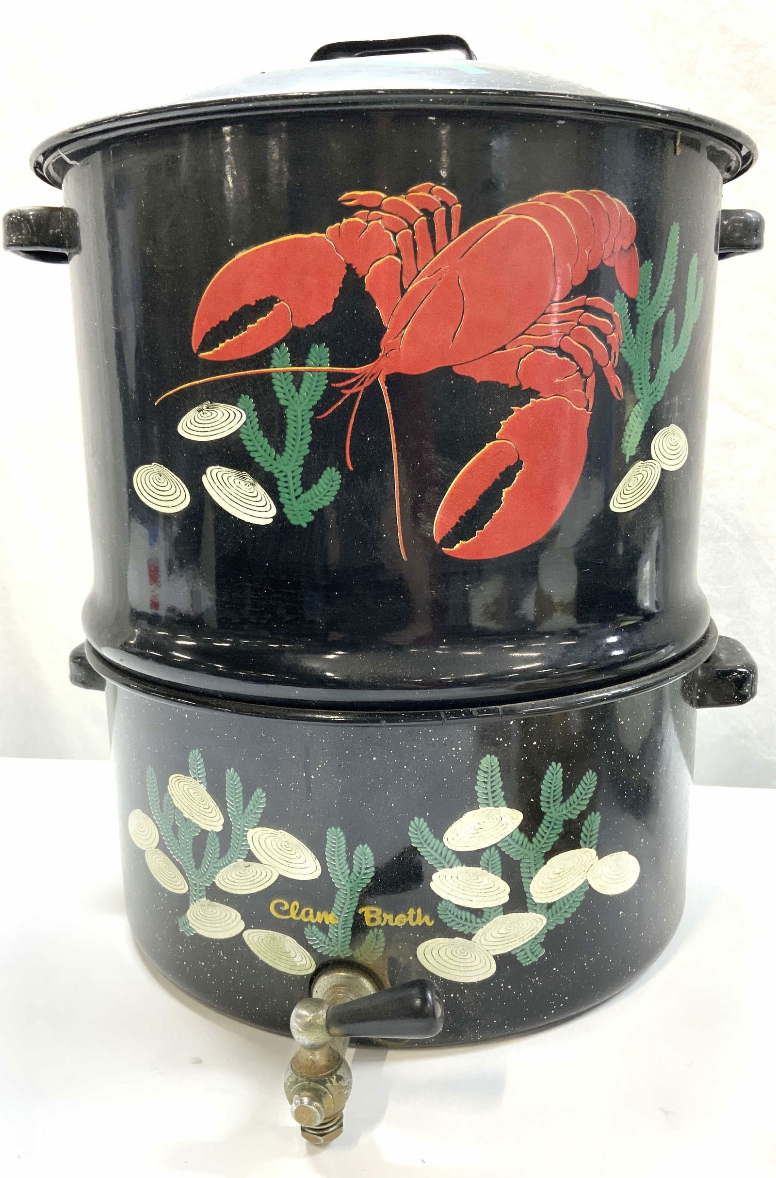 XLarge Enamel Boiling Steam Pot (1 of 8)