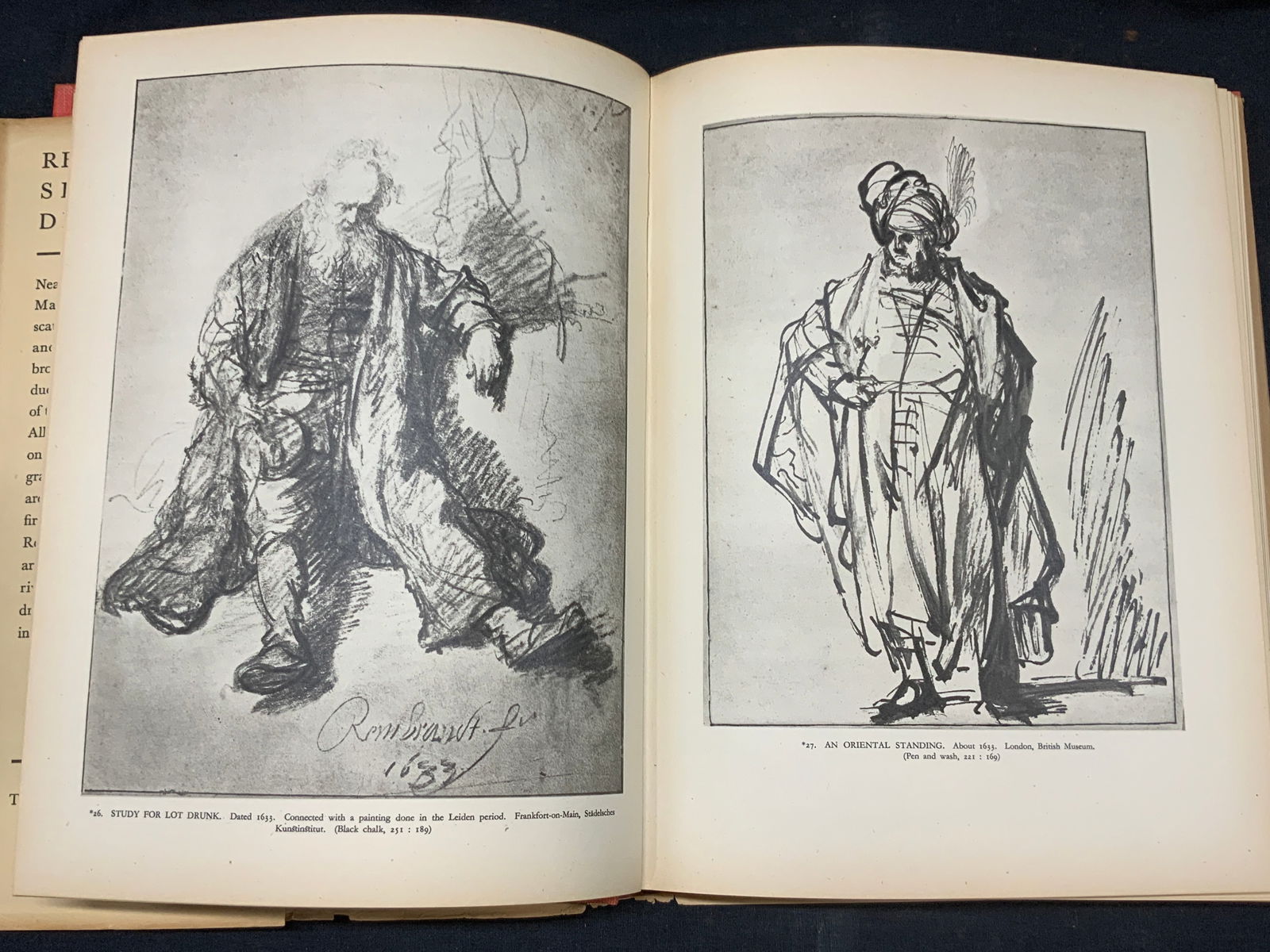 Rembrandt Selected Drawings, 1947 Illustr. Book (1 of 14)
