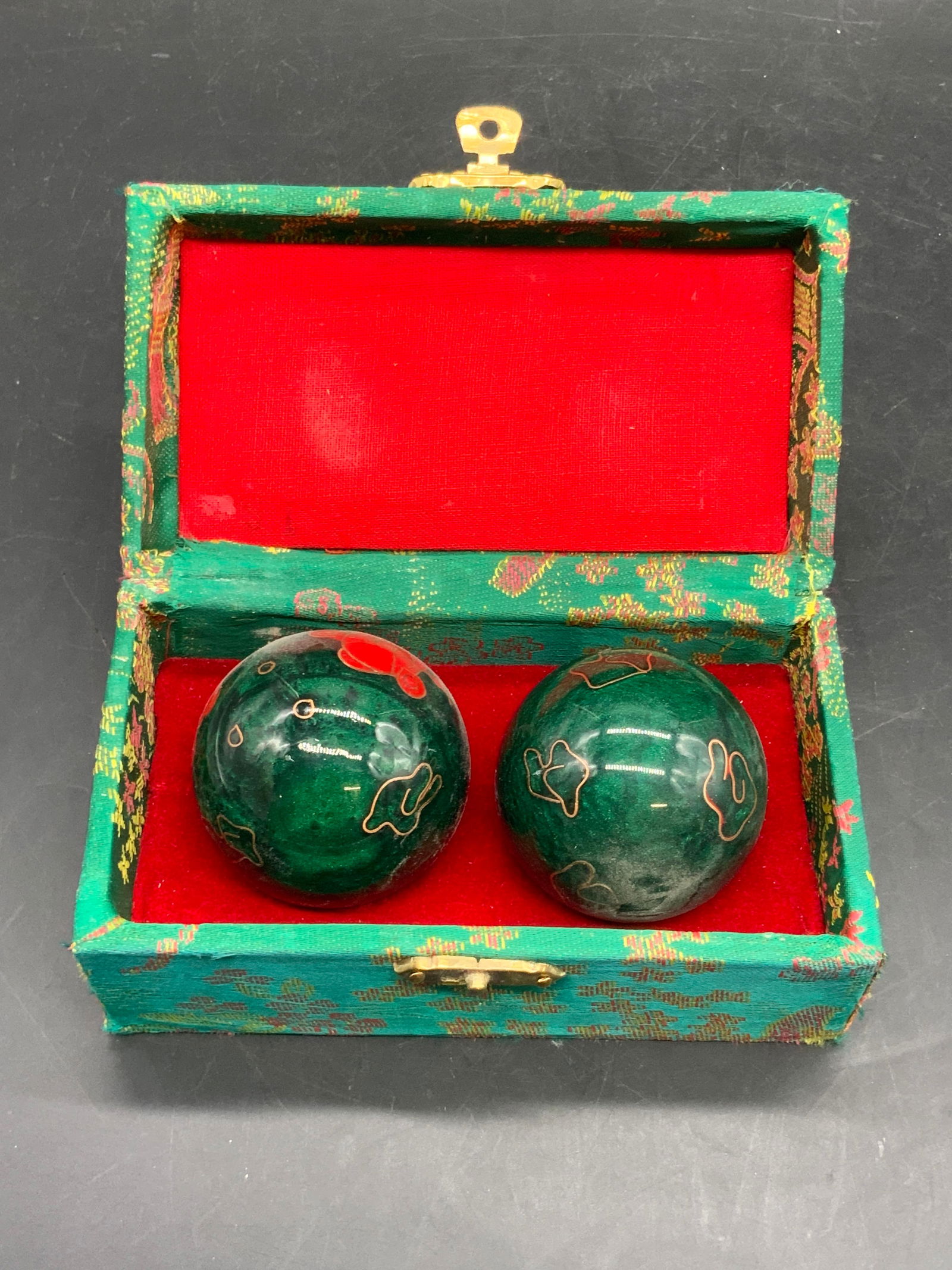 Asian Baoding Balls / Chime Balls With Case (1 of 8)