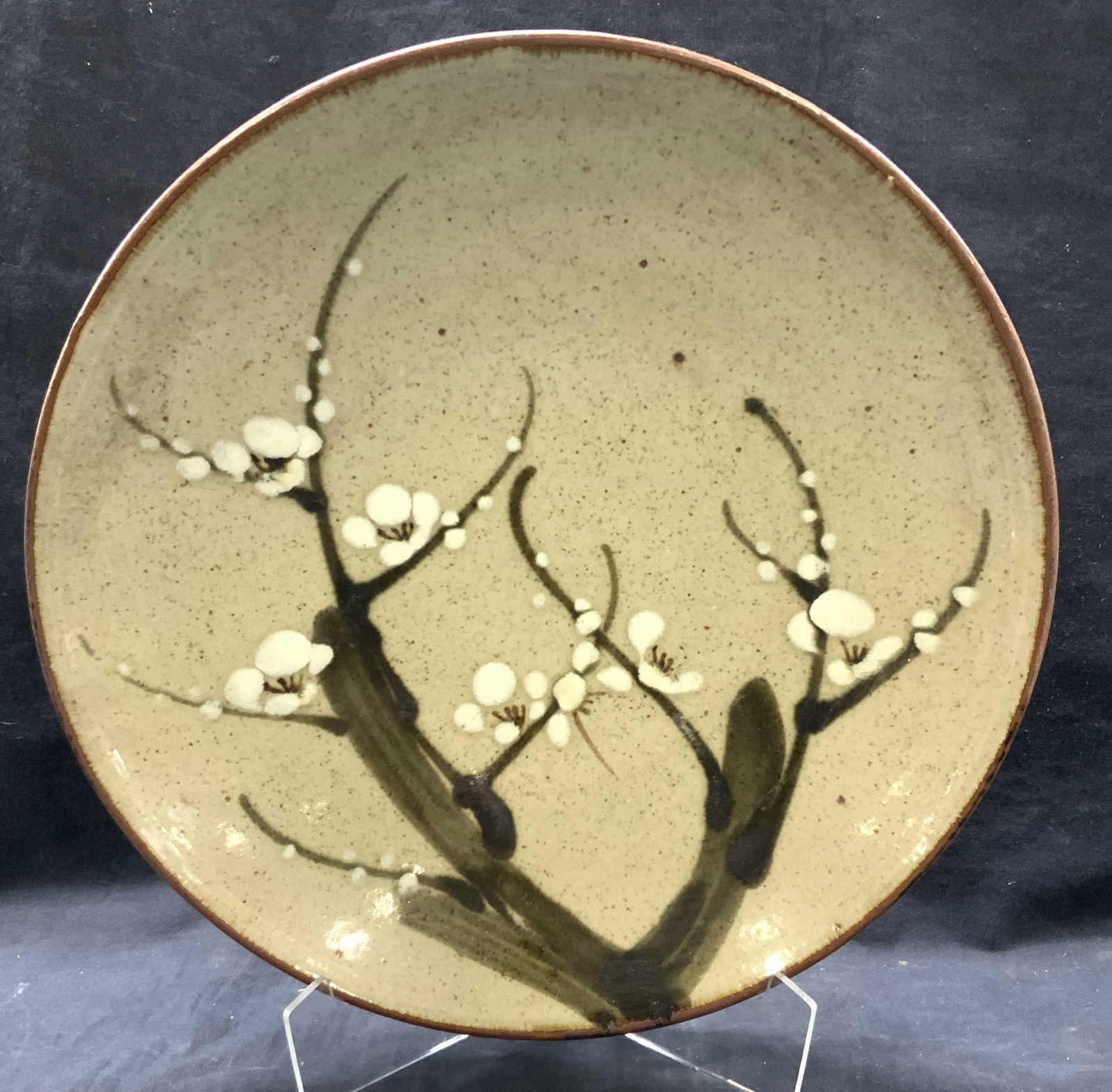 Japanese Mashiko Pottery Centerpiece Dish (1 of 9)