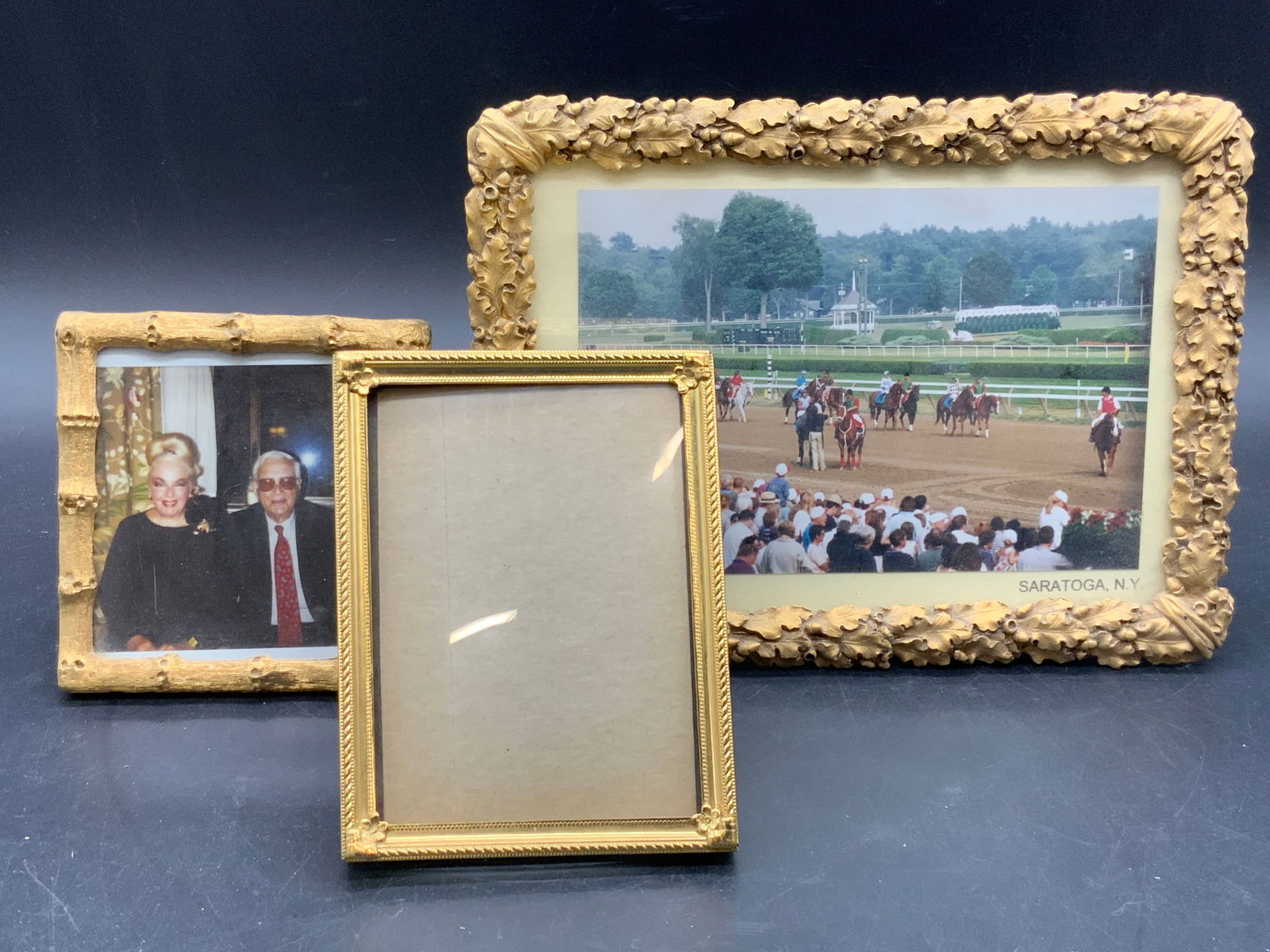 3 Vintage Gold Tn Metal Picture Frames, MMA &more (1 of 8)
