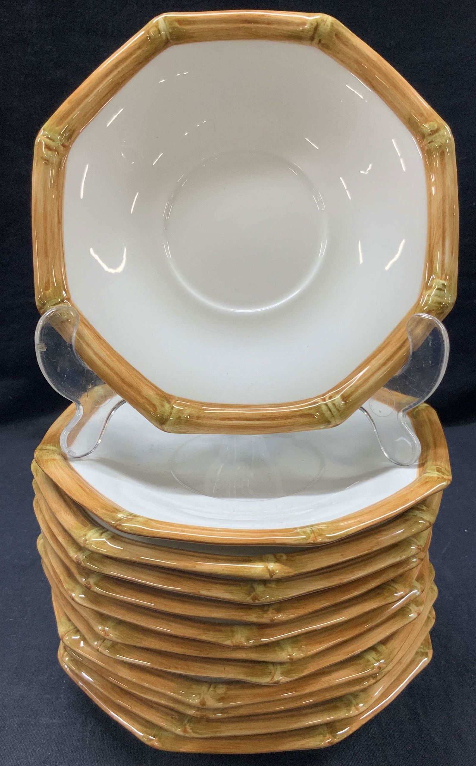 12 Barneys NY Hand Painted Ceramic Dishes, Italy (1 of 6)