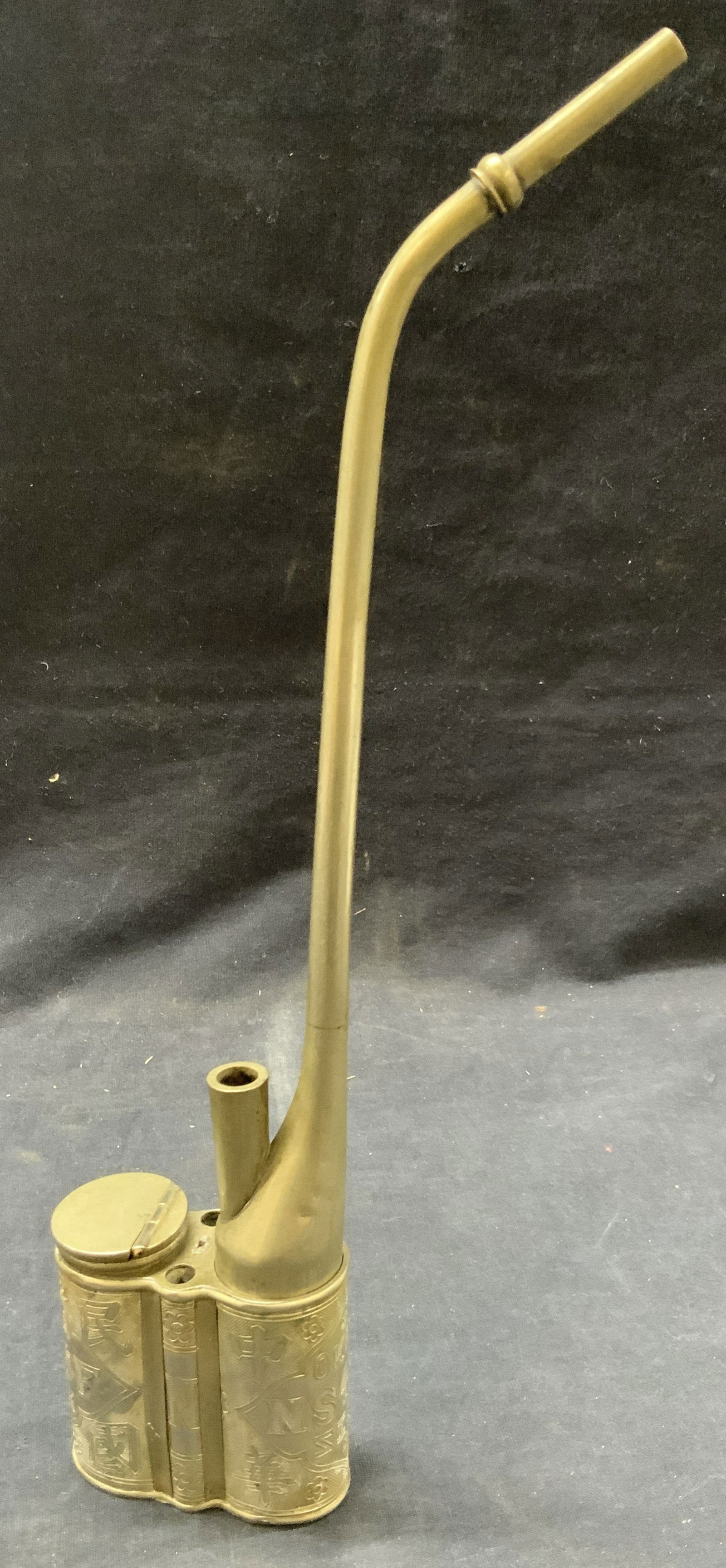 Vintage Silver Tn Metal Opium Pipe (1 of 7)