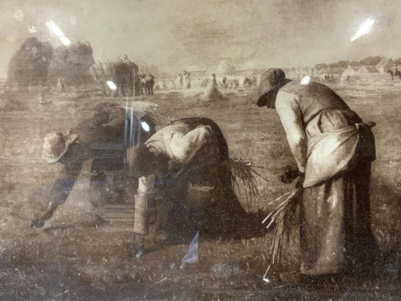 F.J.Millet Sepia Tn The Gleaners Lithograph (1 of 7)