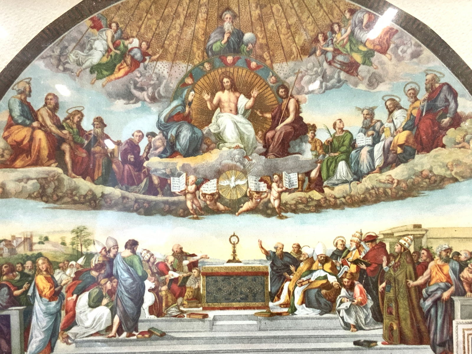 The Disputation of The Holy Sacrament Lithograph (1 of 11)