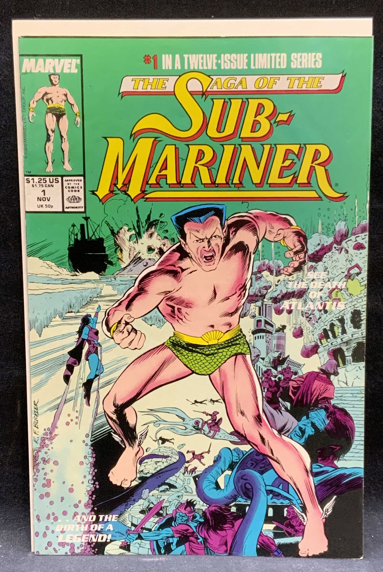 Marvel Comics Sub-Mariner #1 First Issue 1988 (1 of 8)